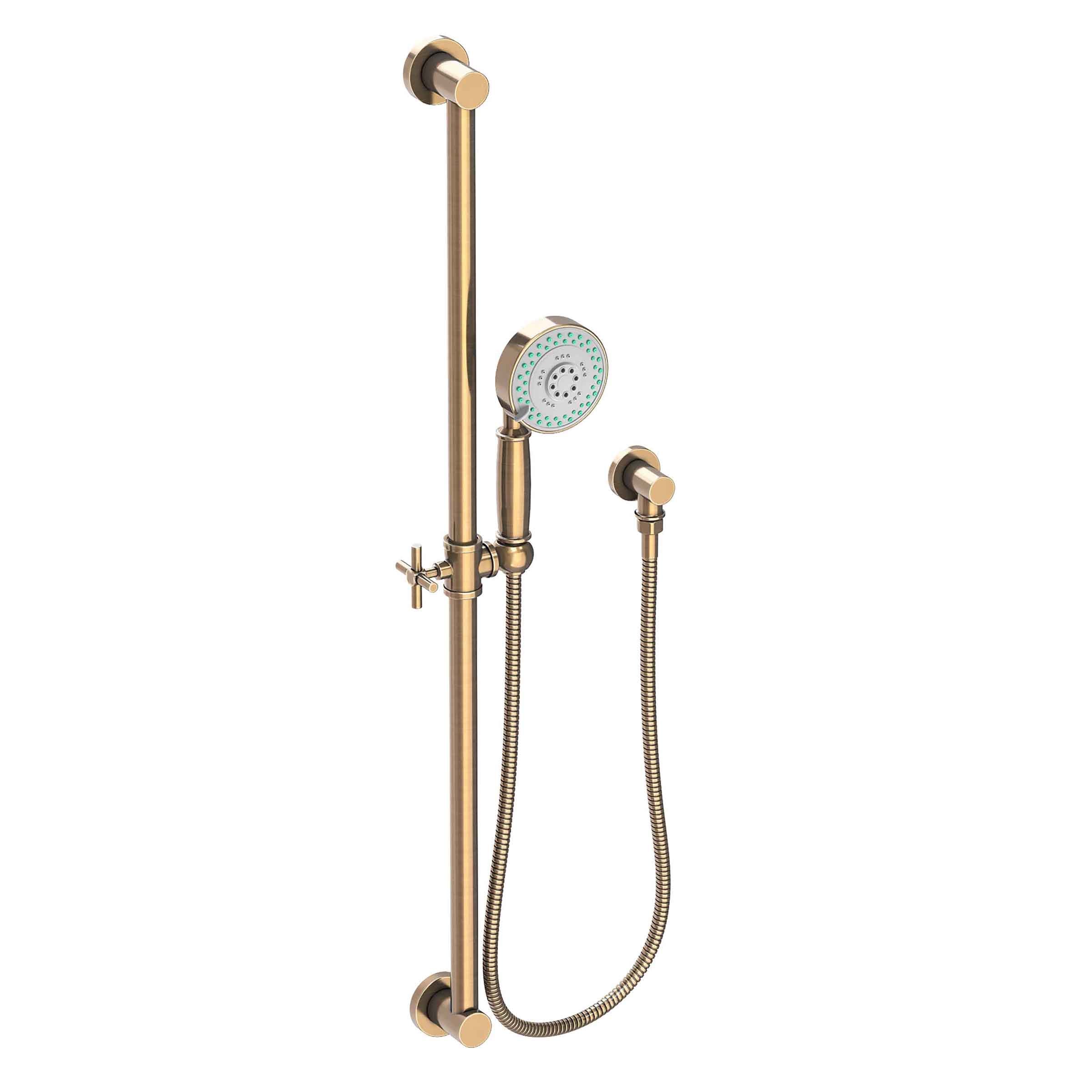 Newport Brass Tub & Shower Slide Bar with Multifunction Hand Shower Set