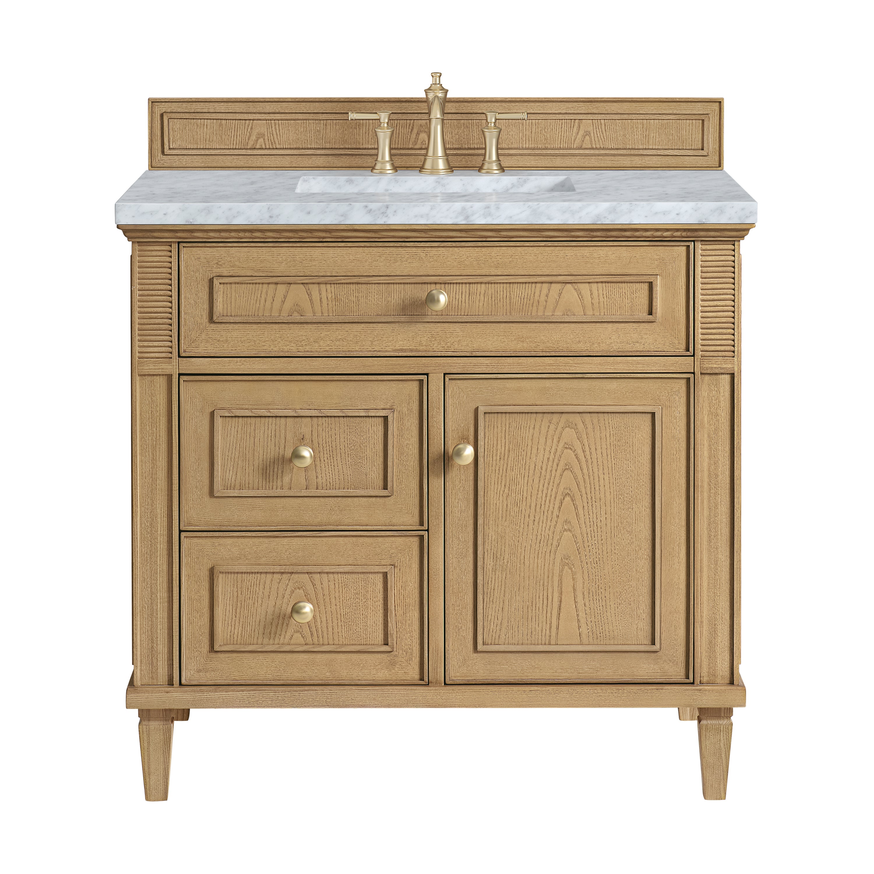 James Martin Vanities Lorelai 36" Single Vanity - Light Natural Oak