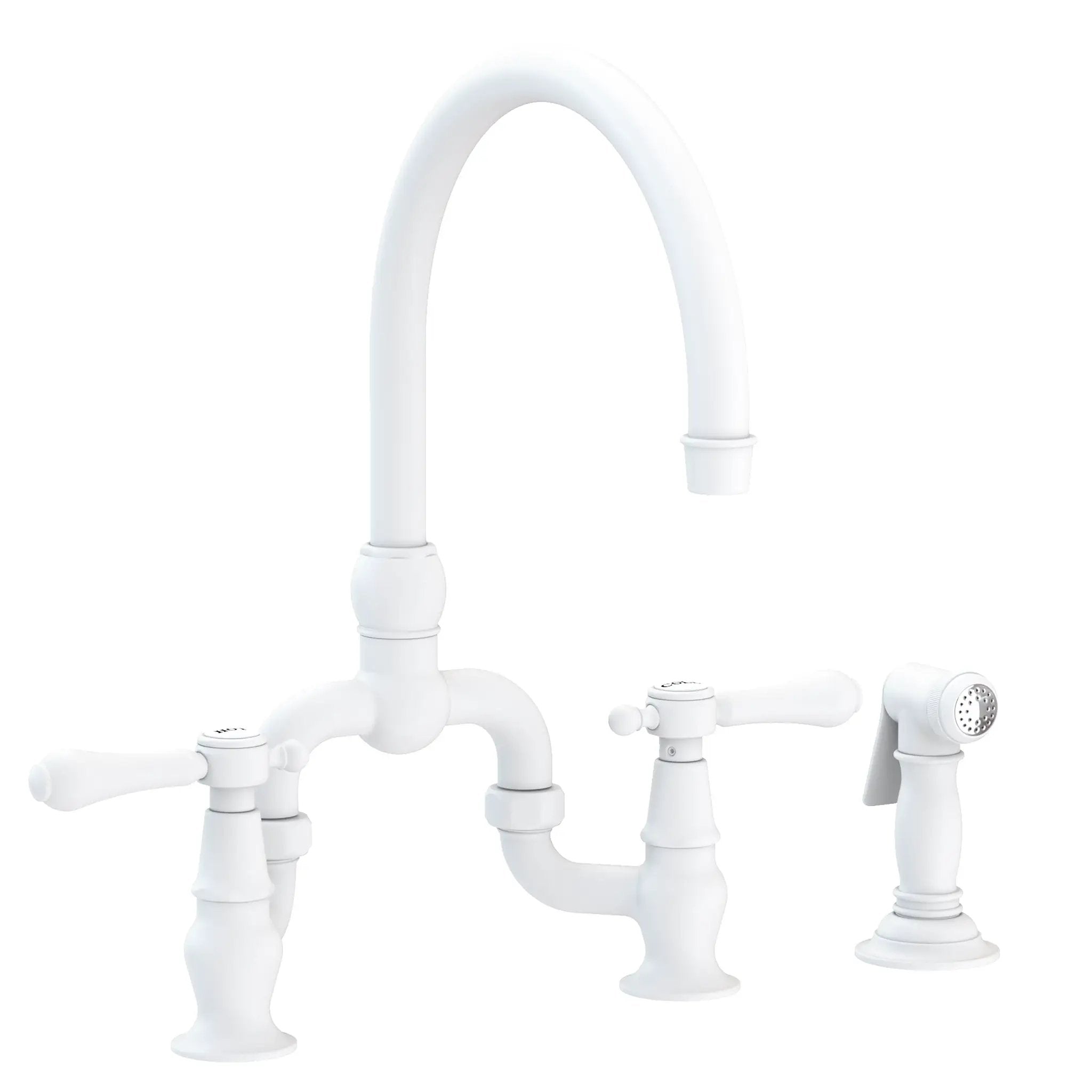 Newport Brass Chesterfield Kitchen Bridge Faucet with Side Spray by Newport Brass