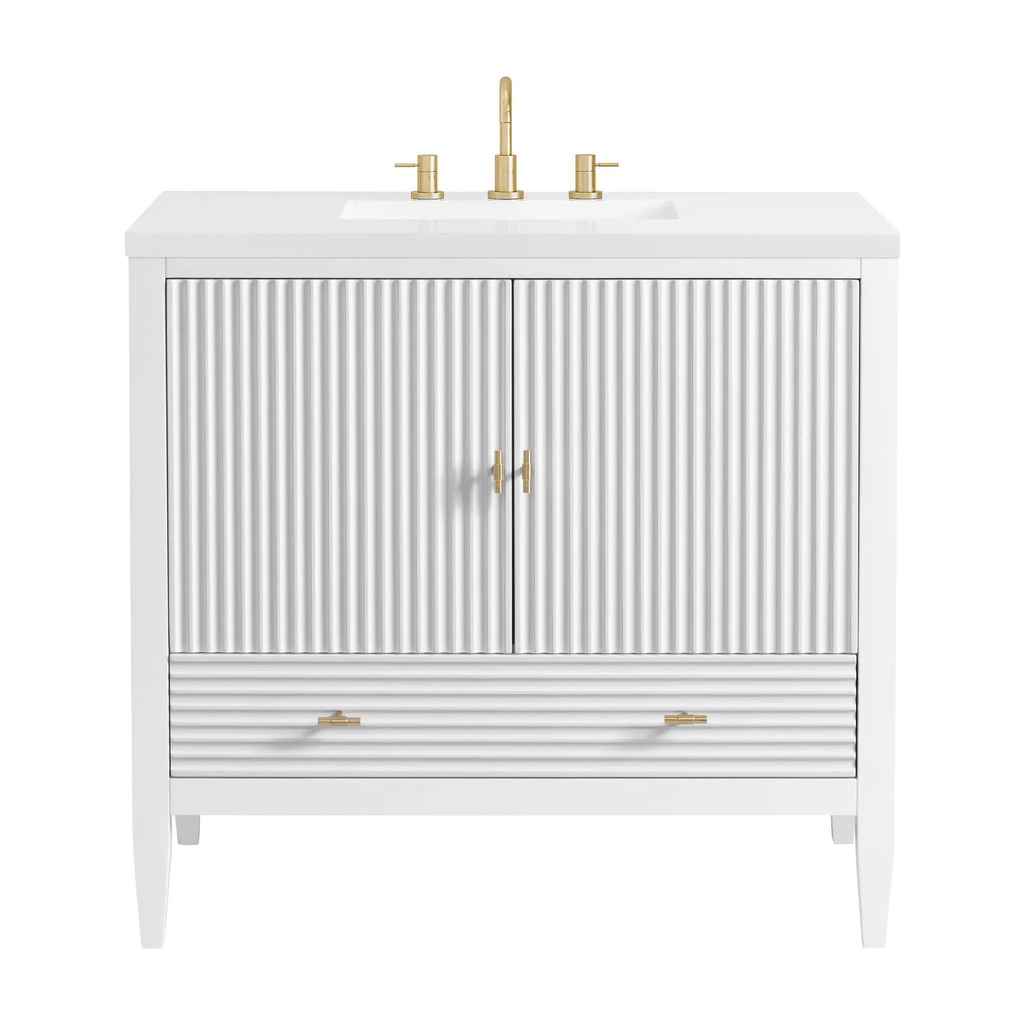 James Martin Myrrin 36" Vanity Set - Bright White by James Martin Vanities
