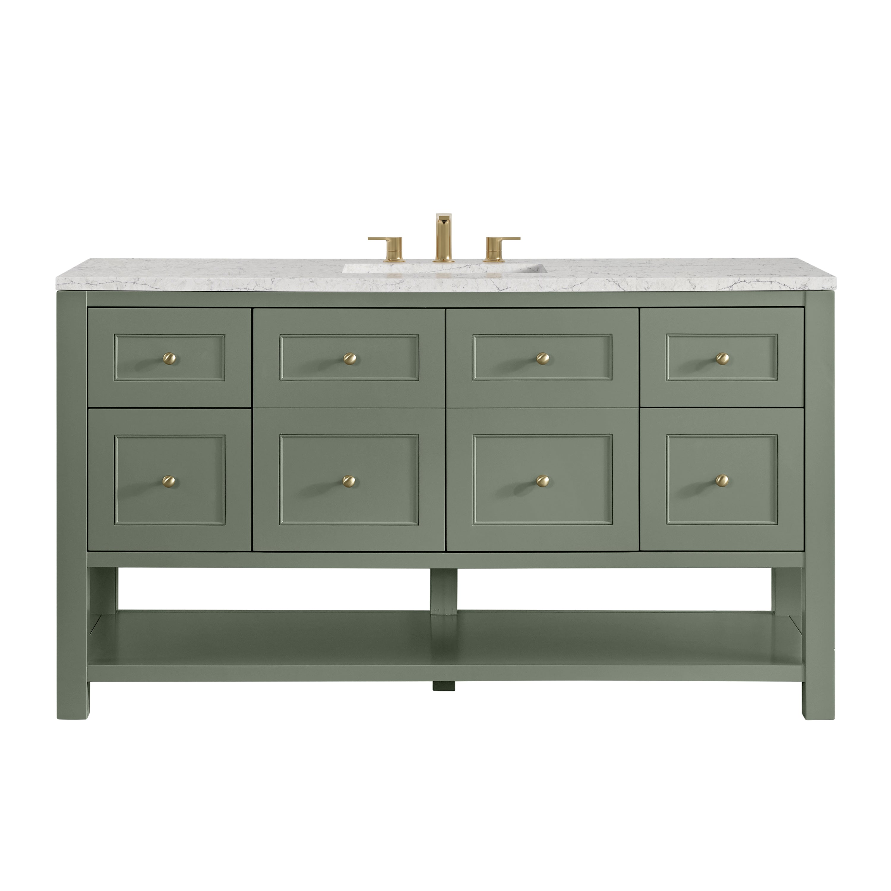 James Martin Vanities Breckenridge 60" Single Vanity - Smokey Celadon
