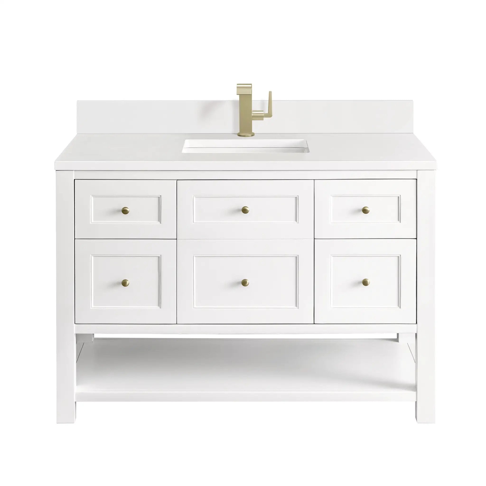James Martin Breckenridge 48" Single Vanity Set - Bright White by James Martin Vanities