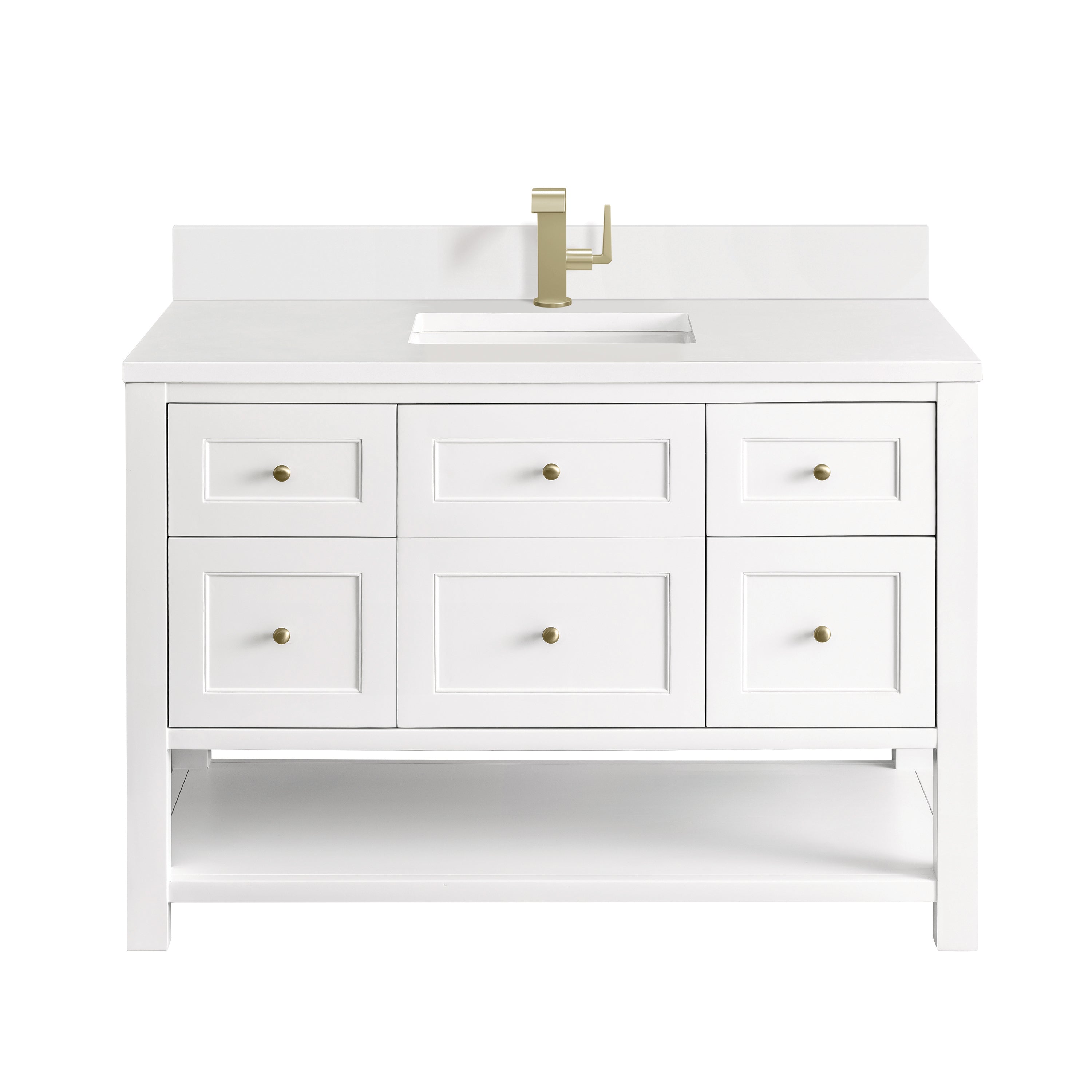 James Martin Vanities Breckenridge 48" Single Vanity - Bright White