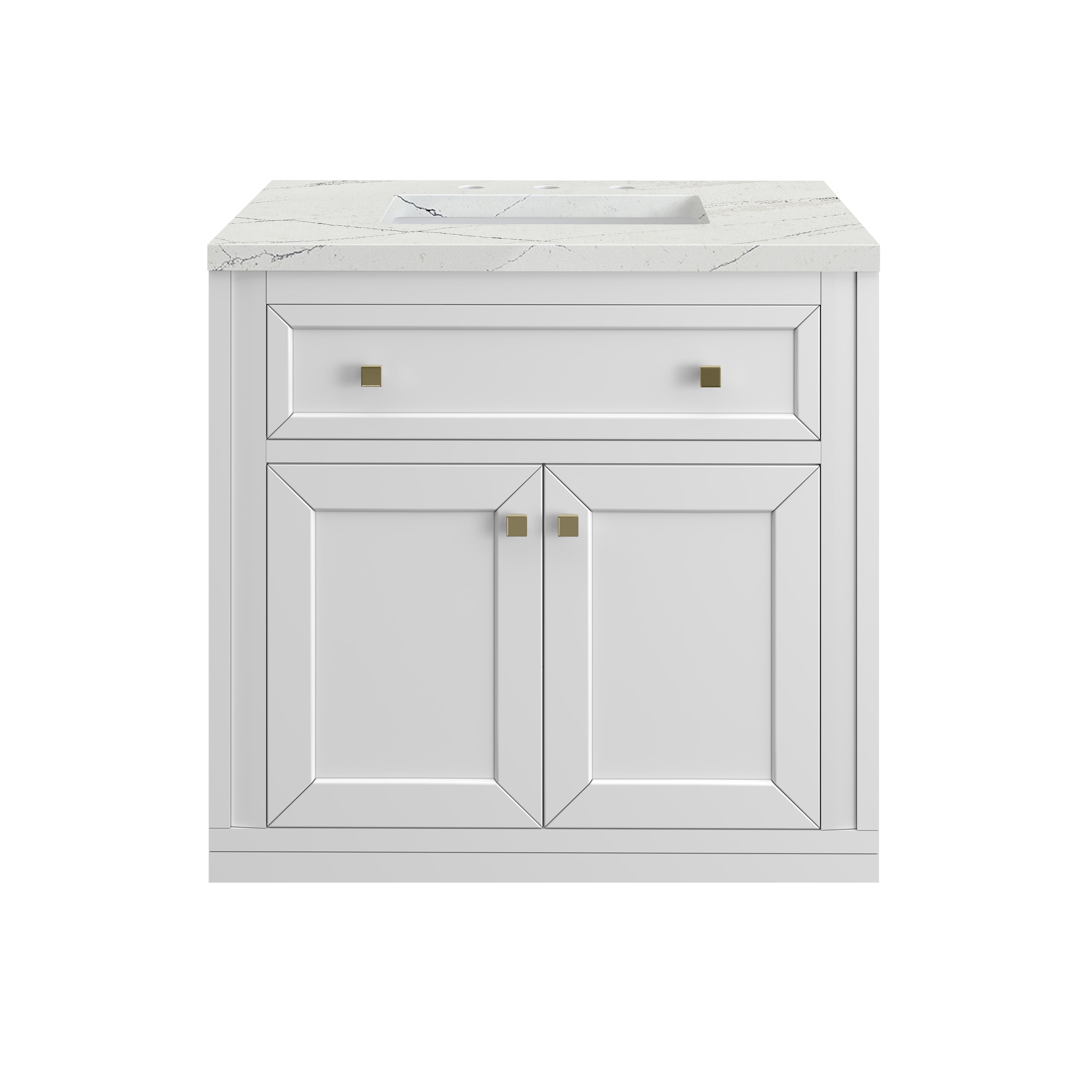 James Martin Vanities Chicago 30" Single Vanity - Glossy White