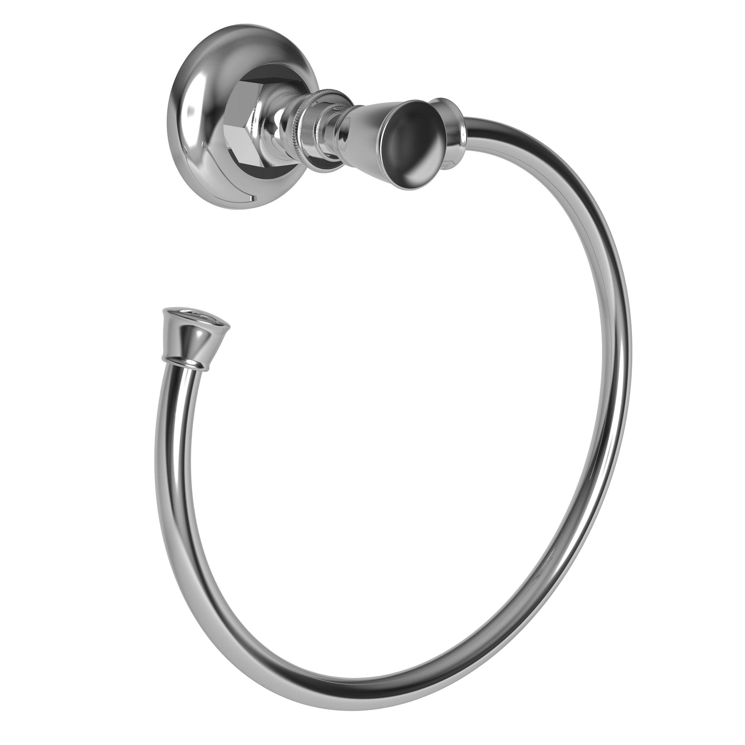 polished chrome towel ring