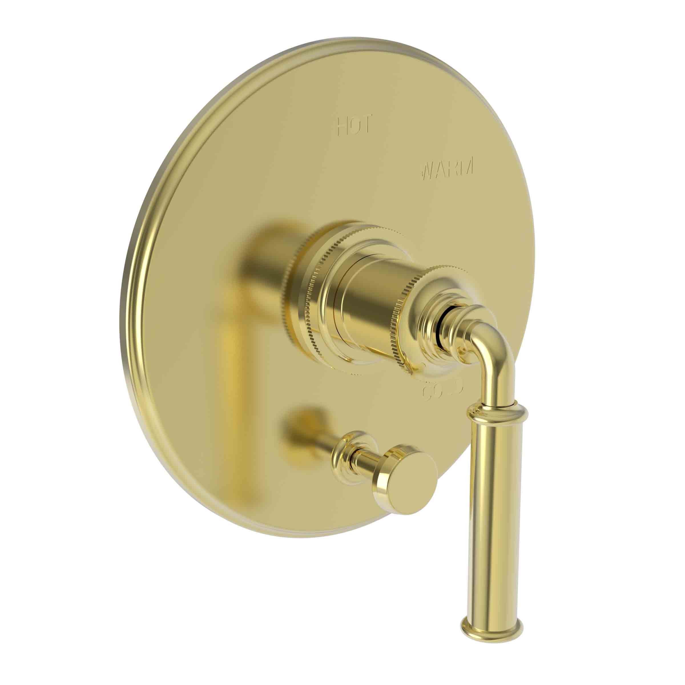 Newport Brass Taft Balanced Pressure Tub & Shower Diverter Plate with Handle. Less Showerhead, arm and flange.