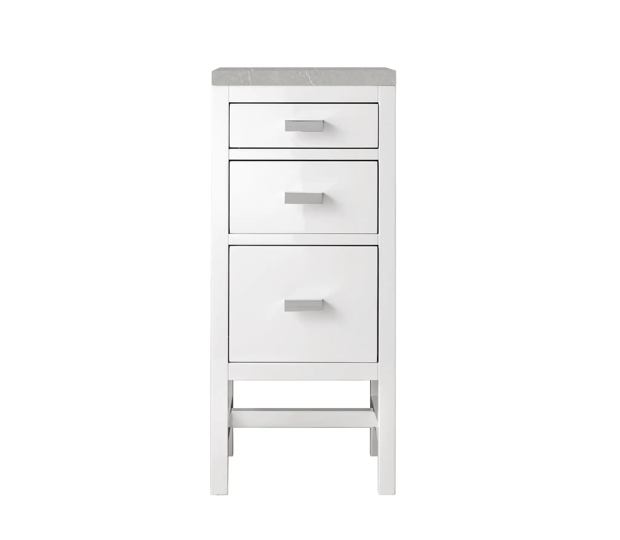 James Martin Addison 15" Base Cabinet Set - Glossy White by James Martin Vanities