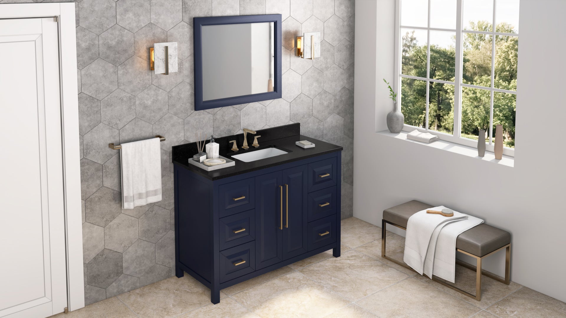 hale blue vanity