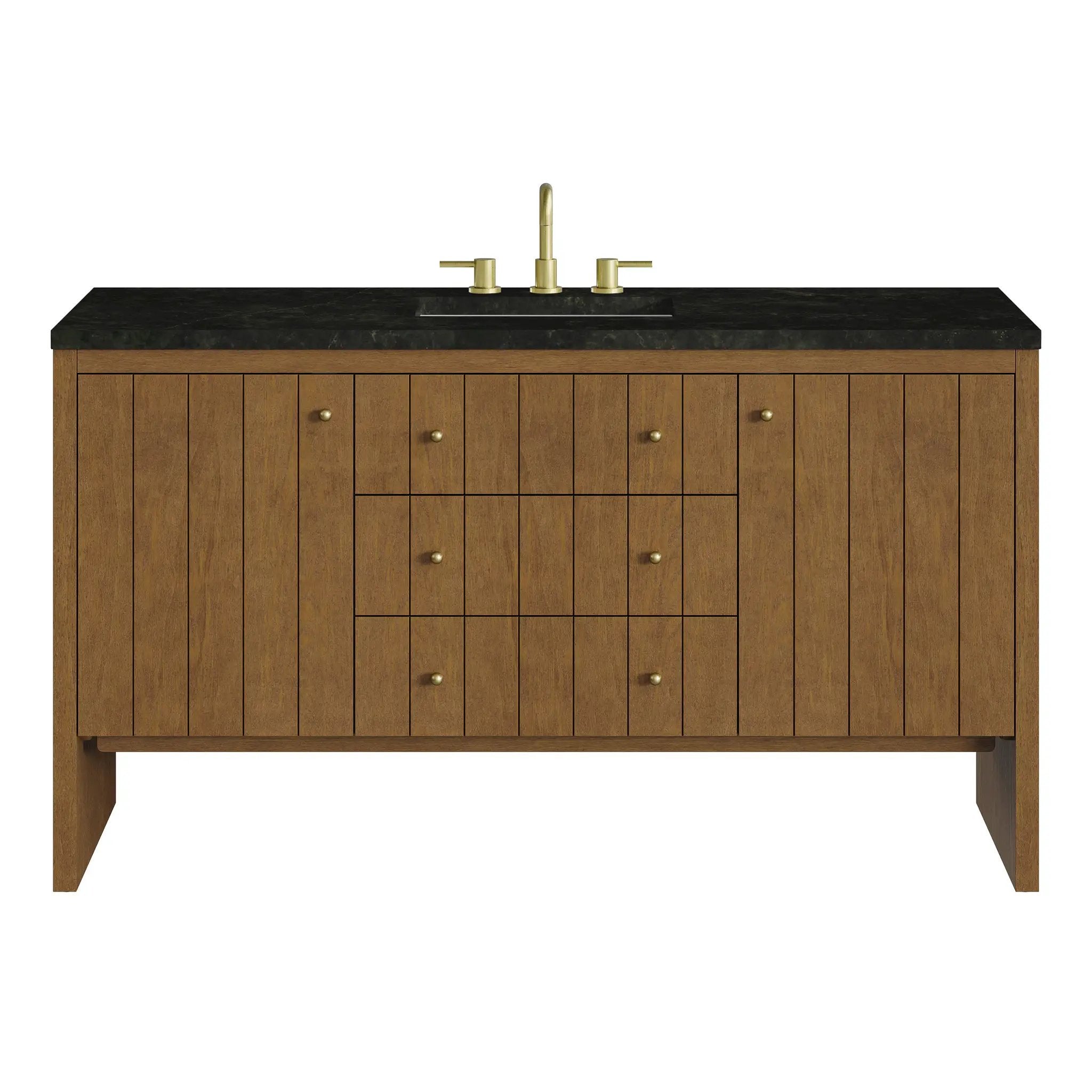 James Martin Hudson 60" Single Vanity Set - Honey Oak by James Martin Vanities