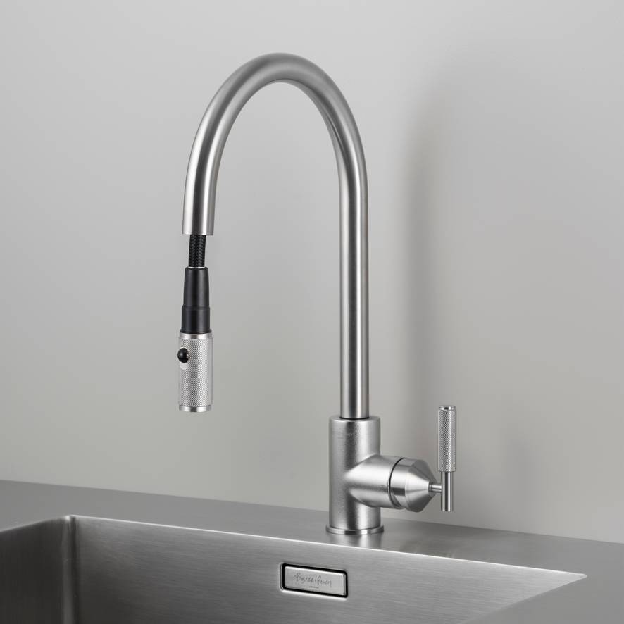 steel kitchen faucet