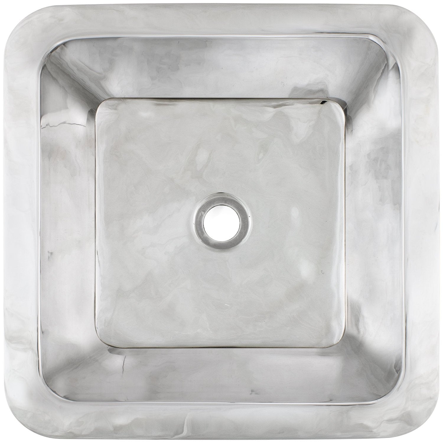 Linkasink Smooth Large Square Drop-In or Undermount Sink 20"