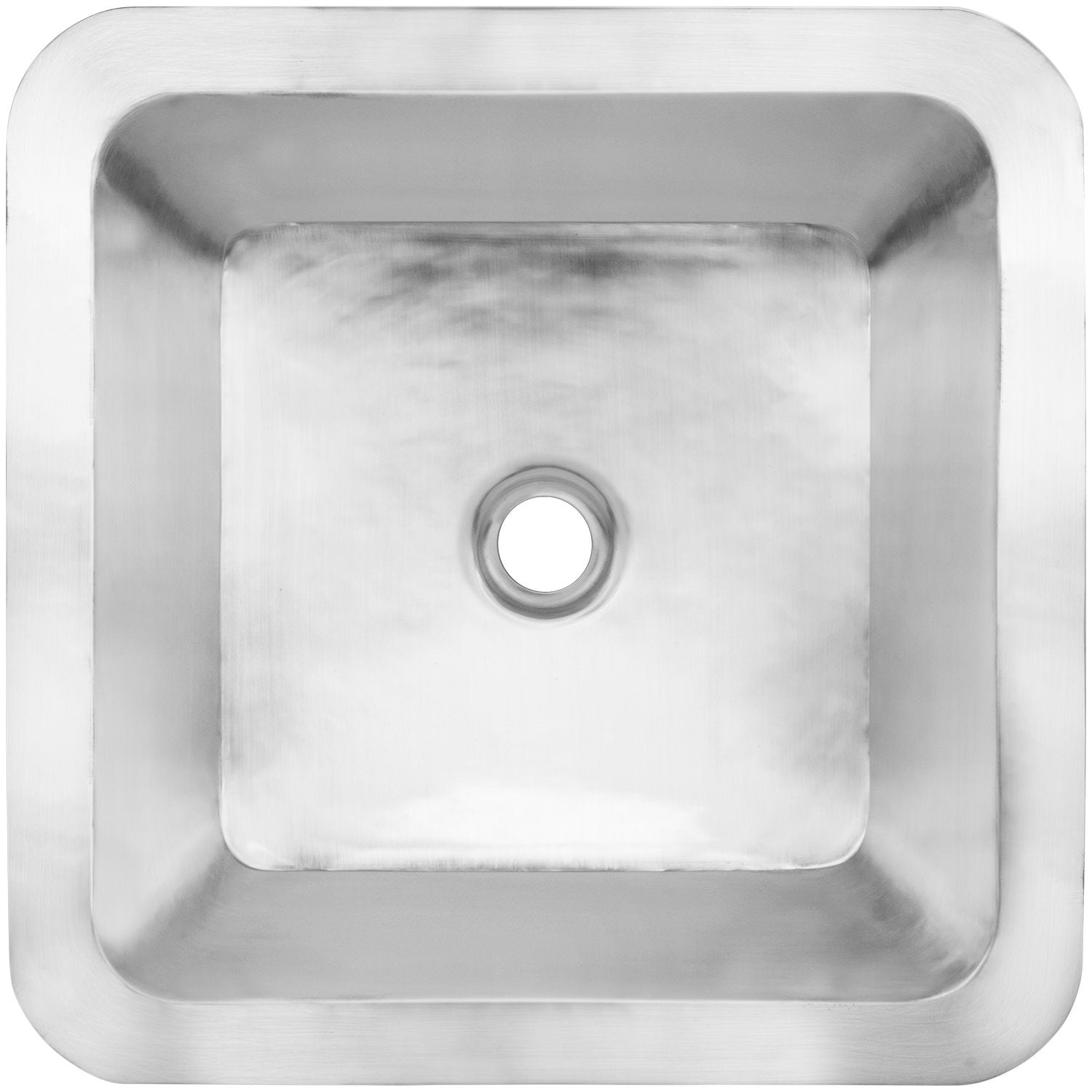 Linkasink Smooth Large Square Drop-In or Undermount Sink 20"