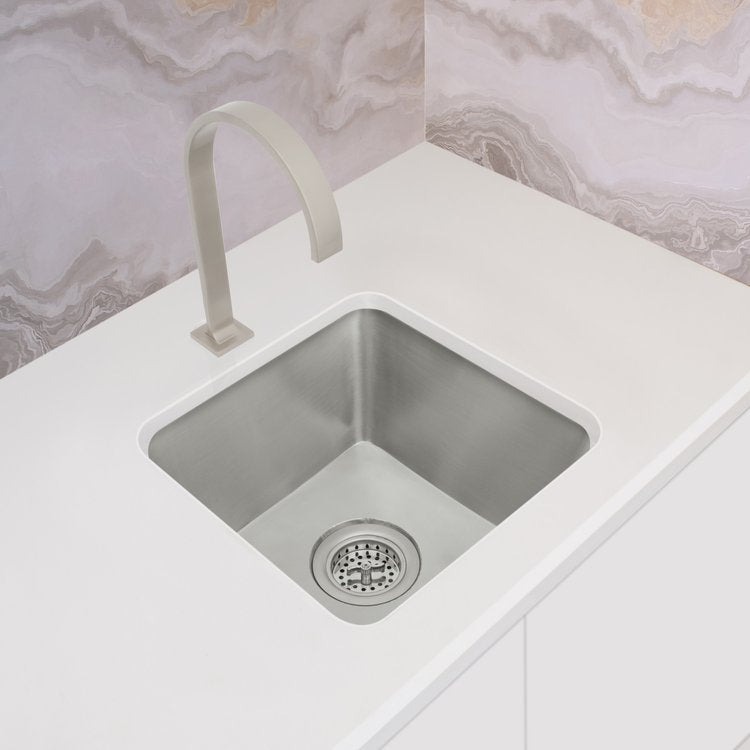 satin stainless steel sink