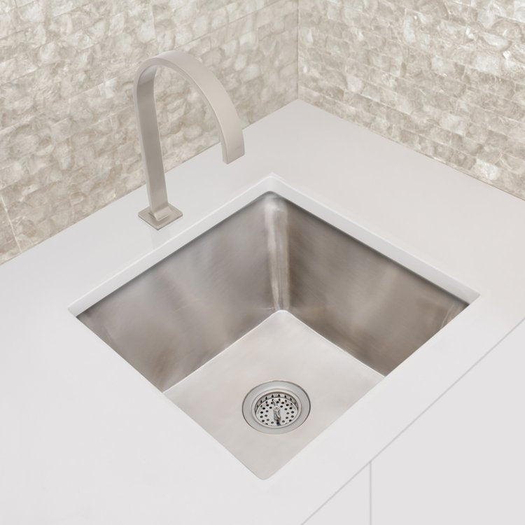 satin stainless steel sink