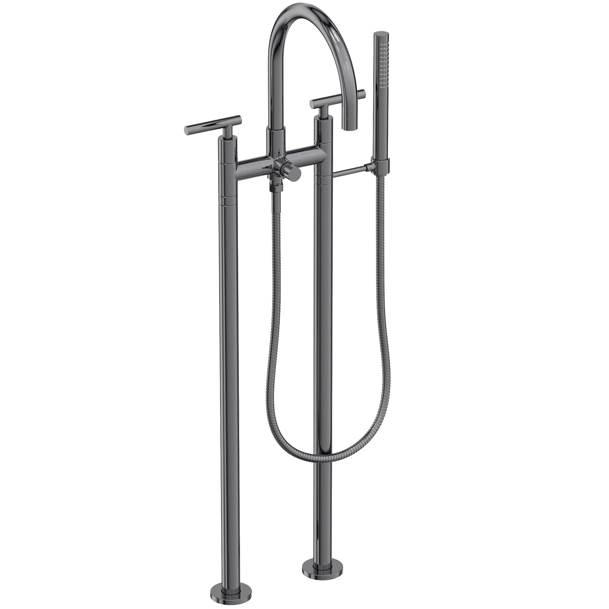 Newport Brass East Linear Exposed Tub & Hand Shower Set w/Risers by Newport Brass