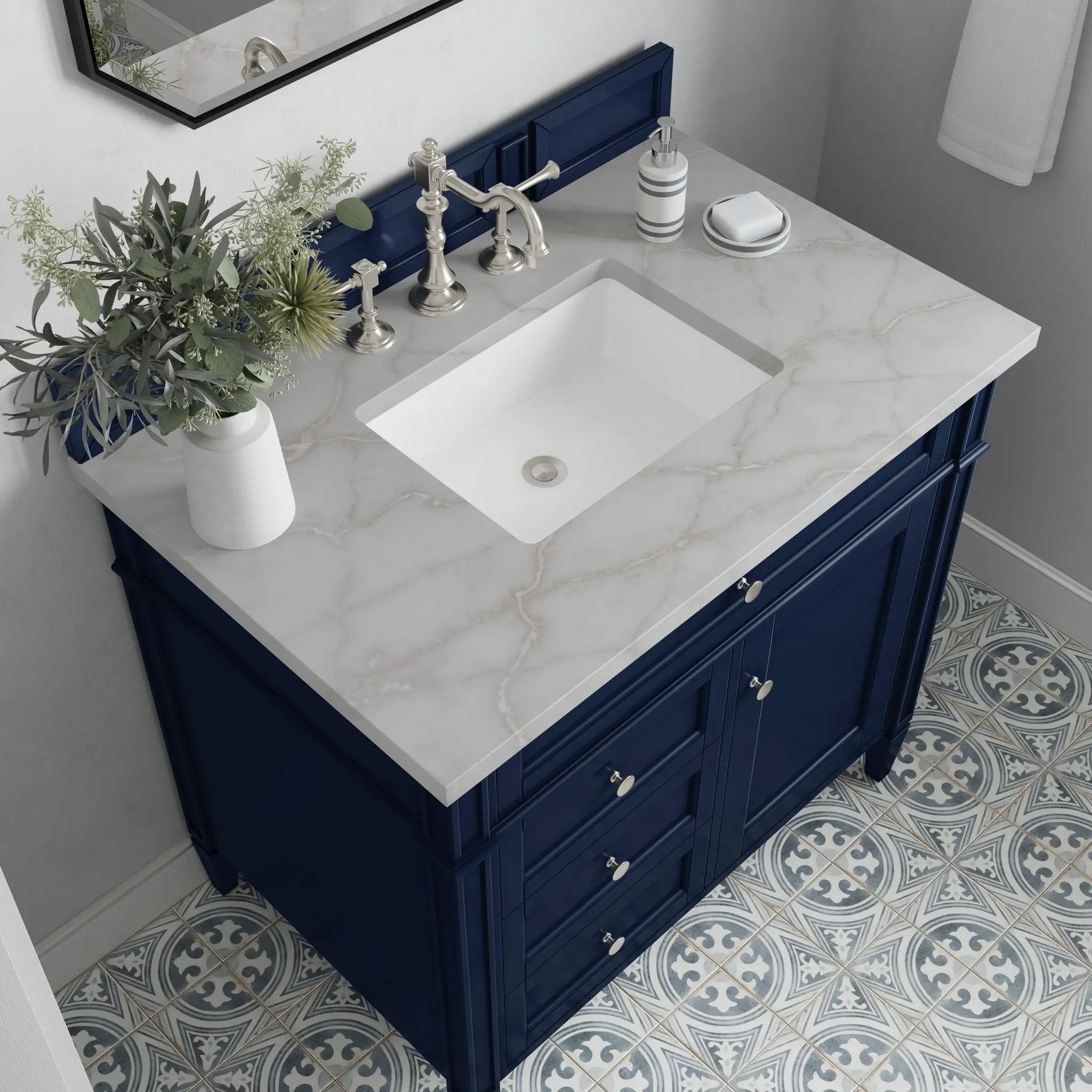 victory blue vanity