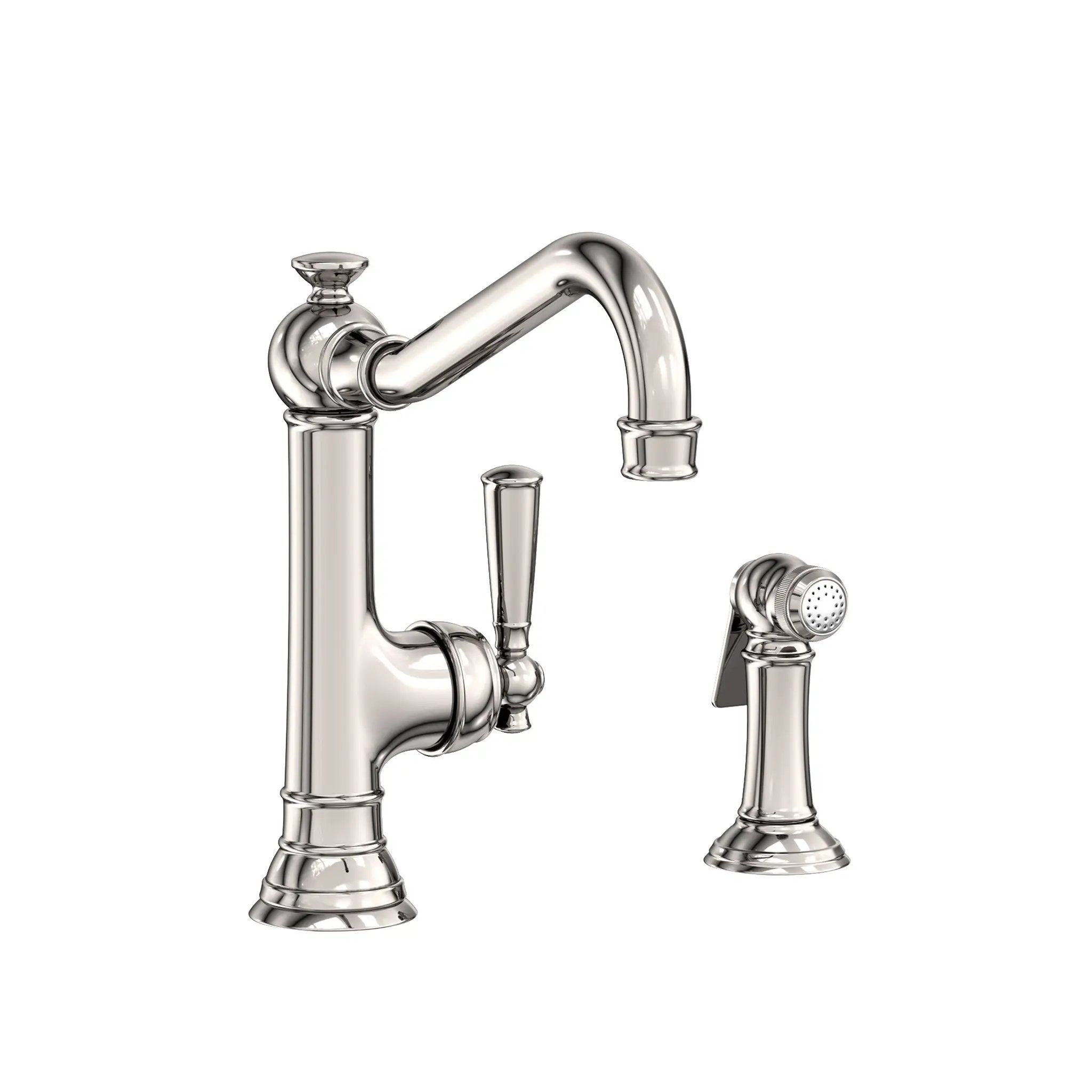 Newport Brass Jacobean Single Handle Kitchen Faucet with Side Spray by Newport Brass