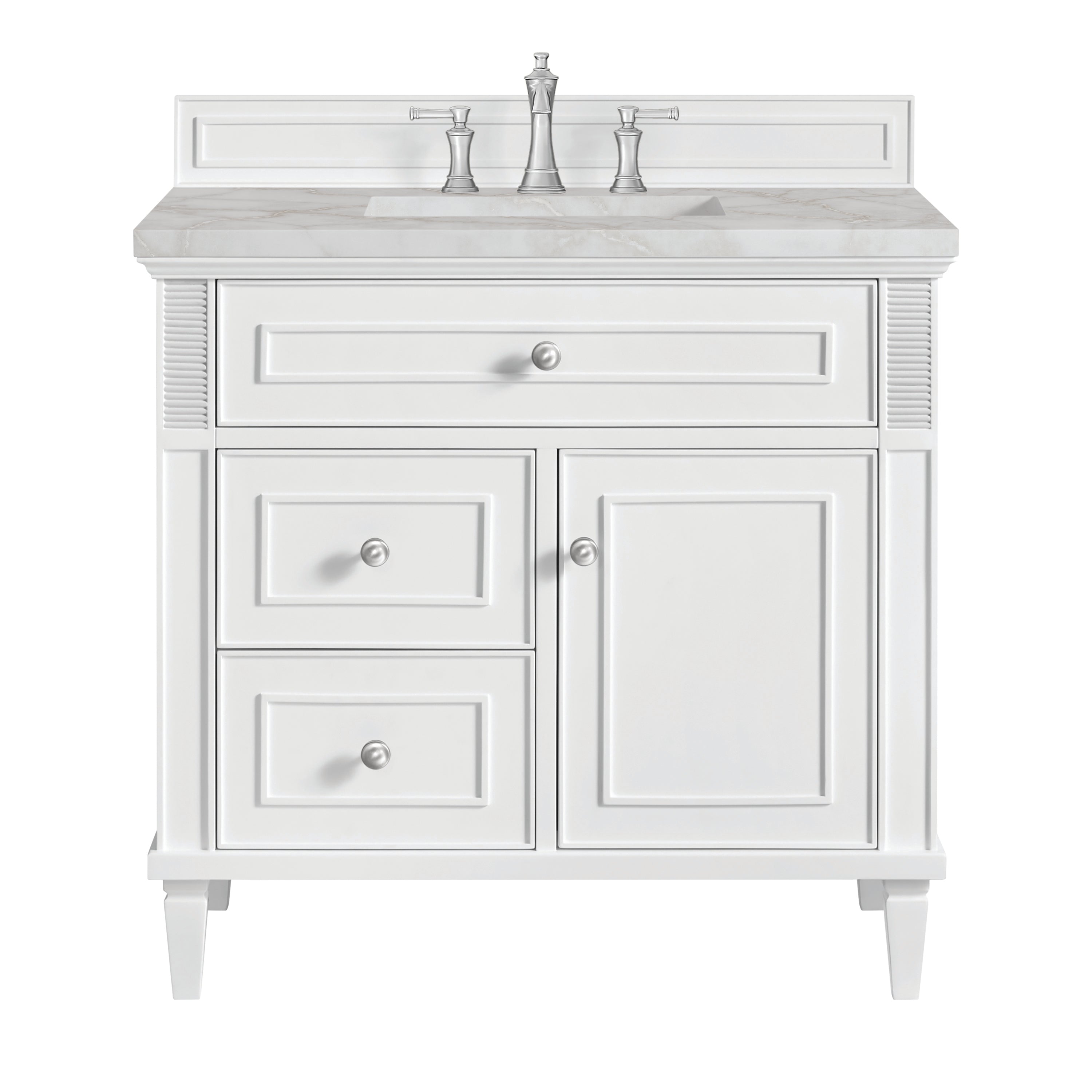 James Martin Vanities Lorelai 36" Single Vanity - Bright White
