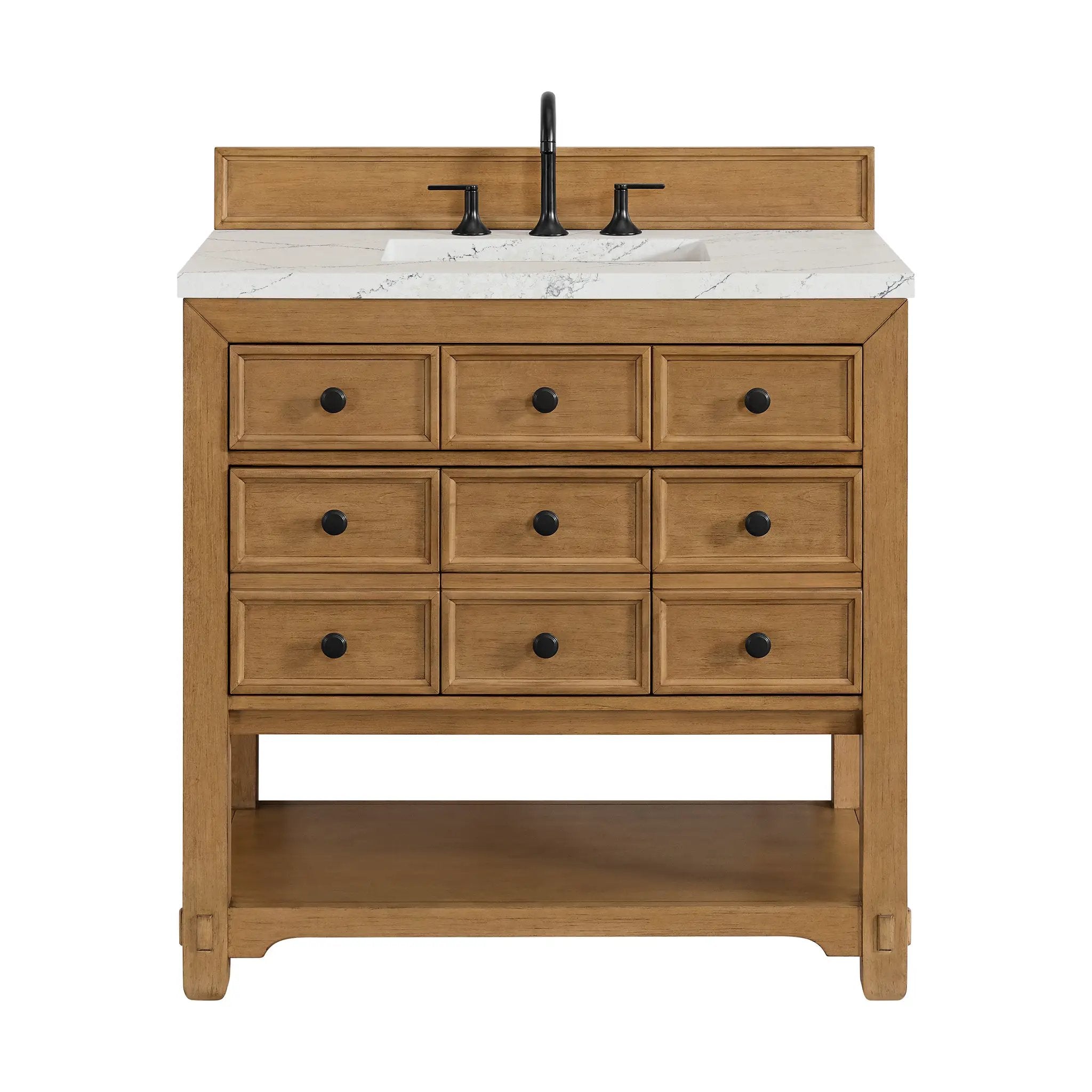 James Martin Malibu 36" Single Vanity Set - Amber Birch by James Martin Vanities