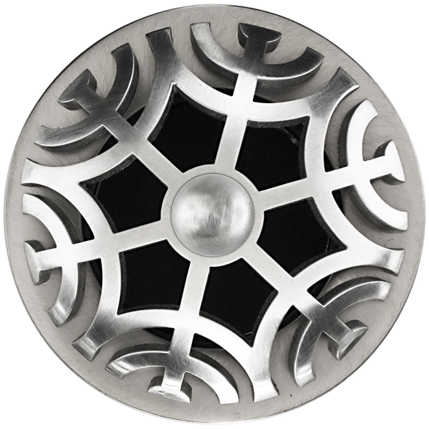 Linkasink Maze Grid Strainer 1.5" With Overflow - Metal Sphere