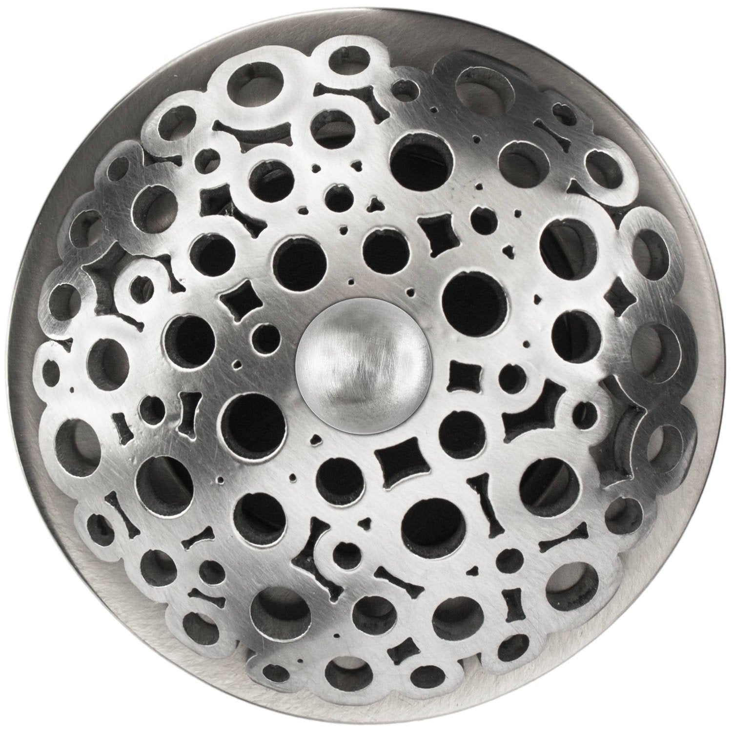 Linkasink Loop Grid Strainer 1.5" With Overflow - Metal Sphere