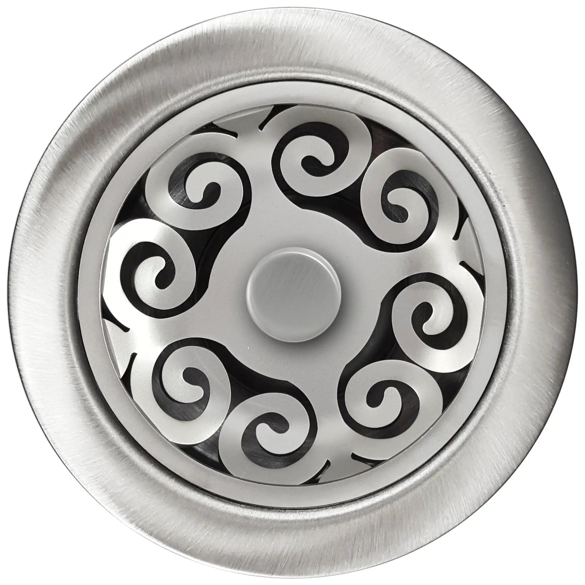 Linkasink Hawaiian Quilt Disposal Flange Without Overflow and with Stopper 3.5" by Linkasink