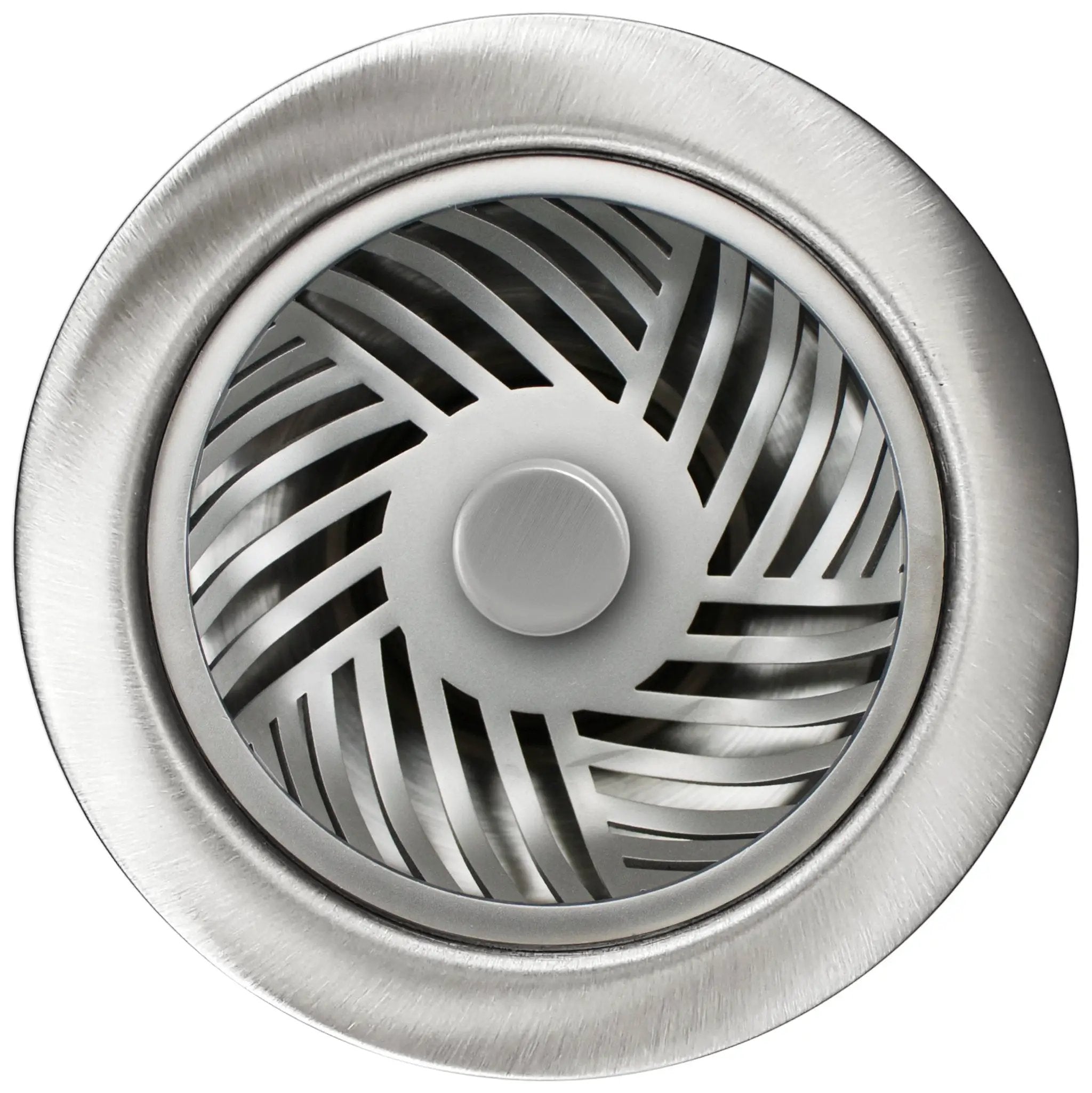 Linkasink Herringbone Disposal Flange Without Overflow and with Stopper 3.5" by Linkasink