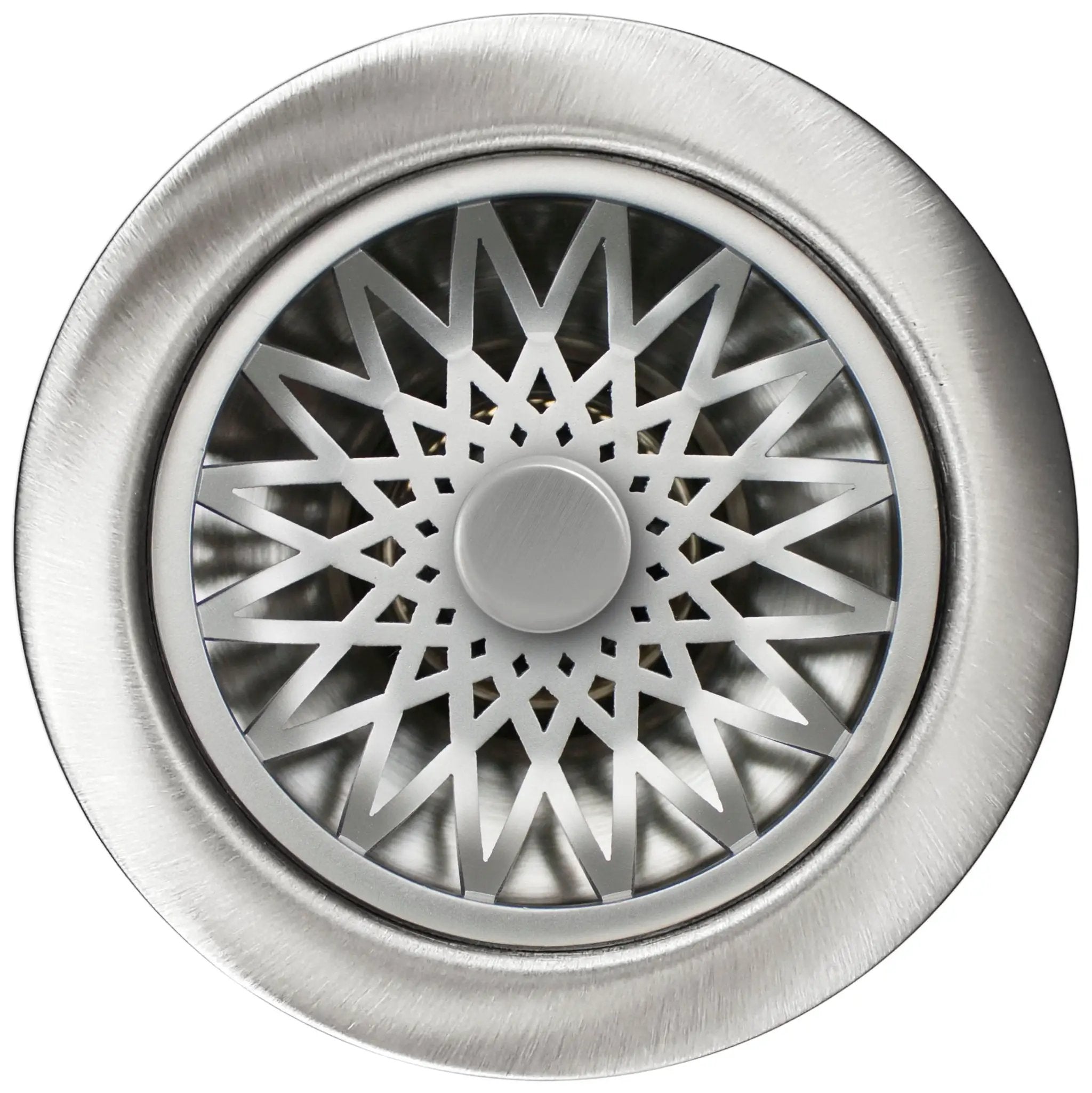 Linkasink Star Disposal Flange Without Overflow and with Stopper 3.5" by Linkasink