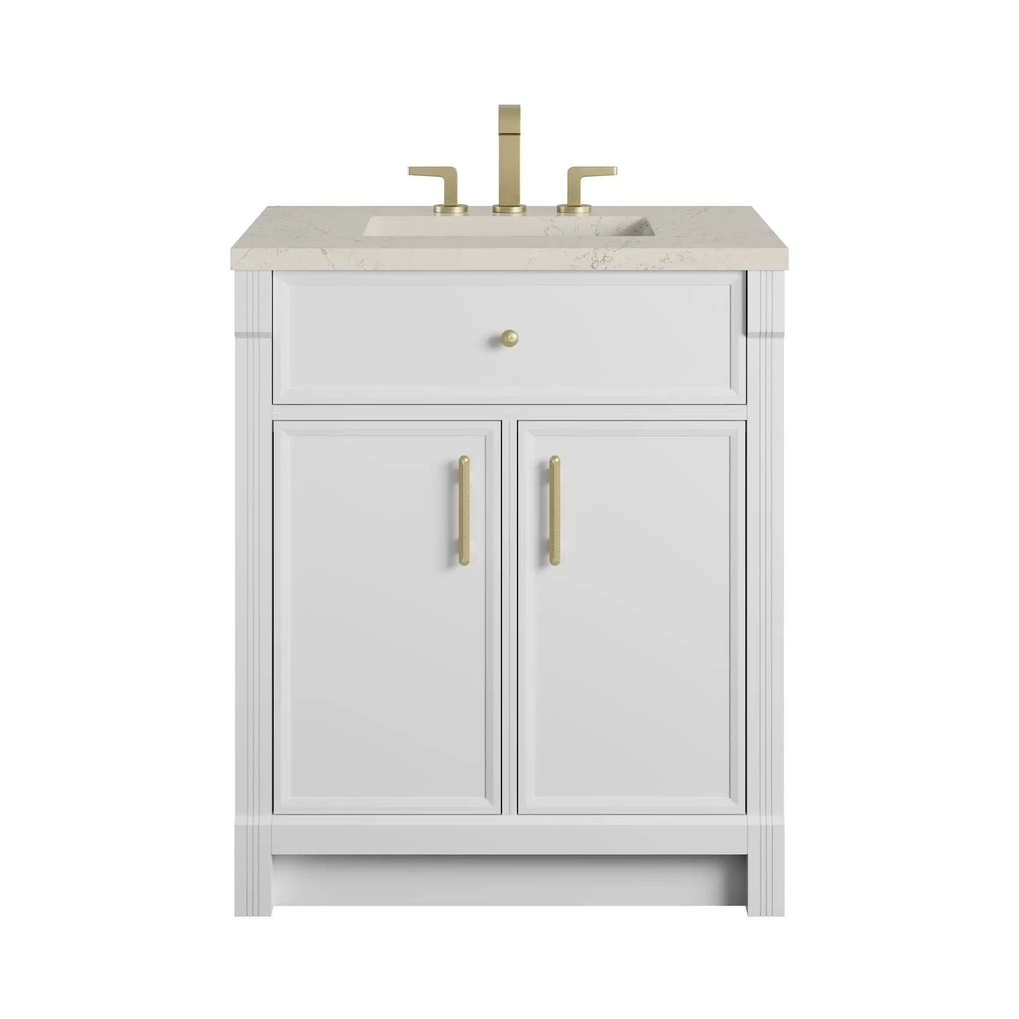 James Martin Bellshire 30" Single Vanity Set - Bright White by James Martin Vanities