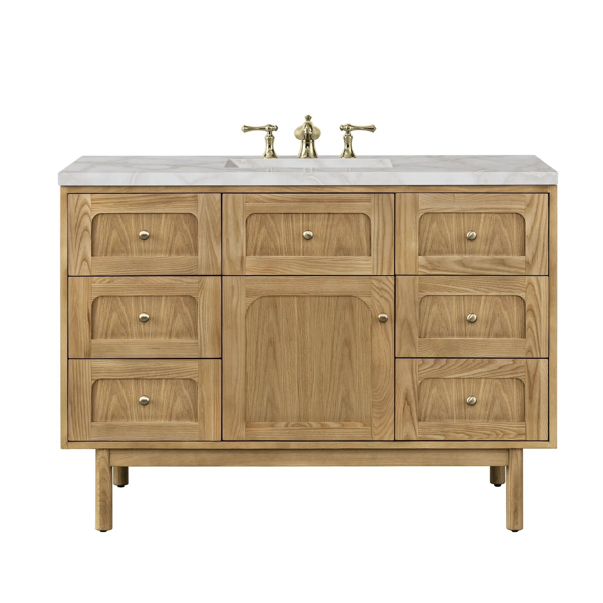 James Martin Laurent 48" Single Vanity Set - Light Natural Oak by James Martin Vanities