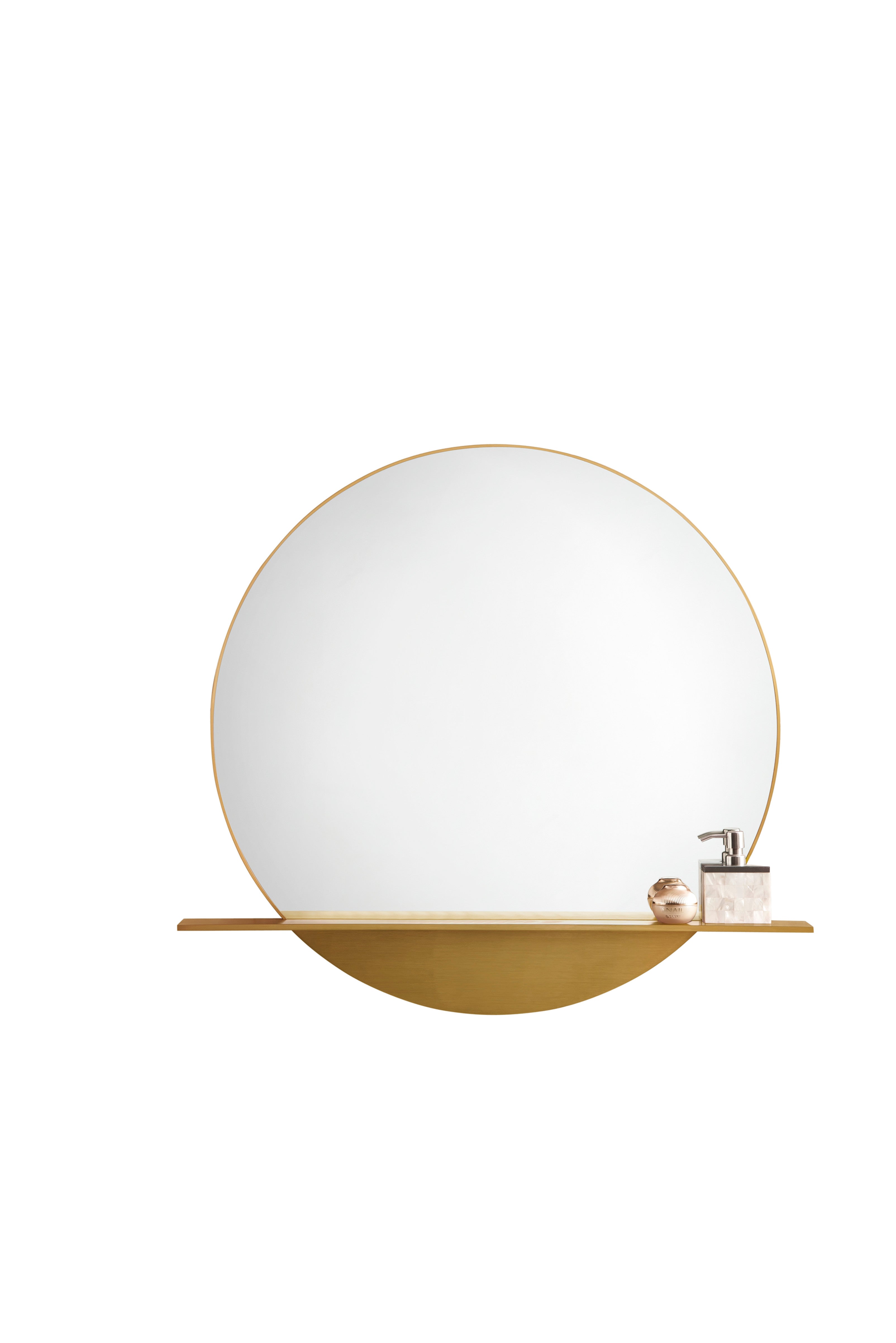 James Martin Vanities Platform 36" Mirror, Radiant Gold