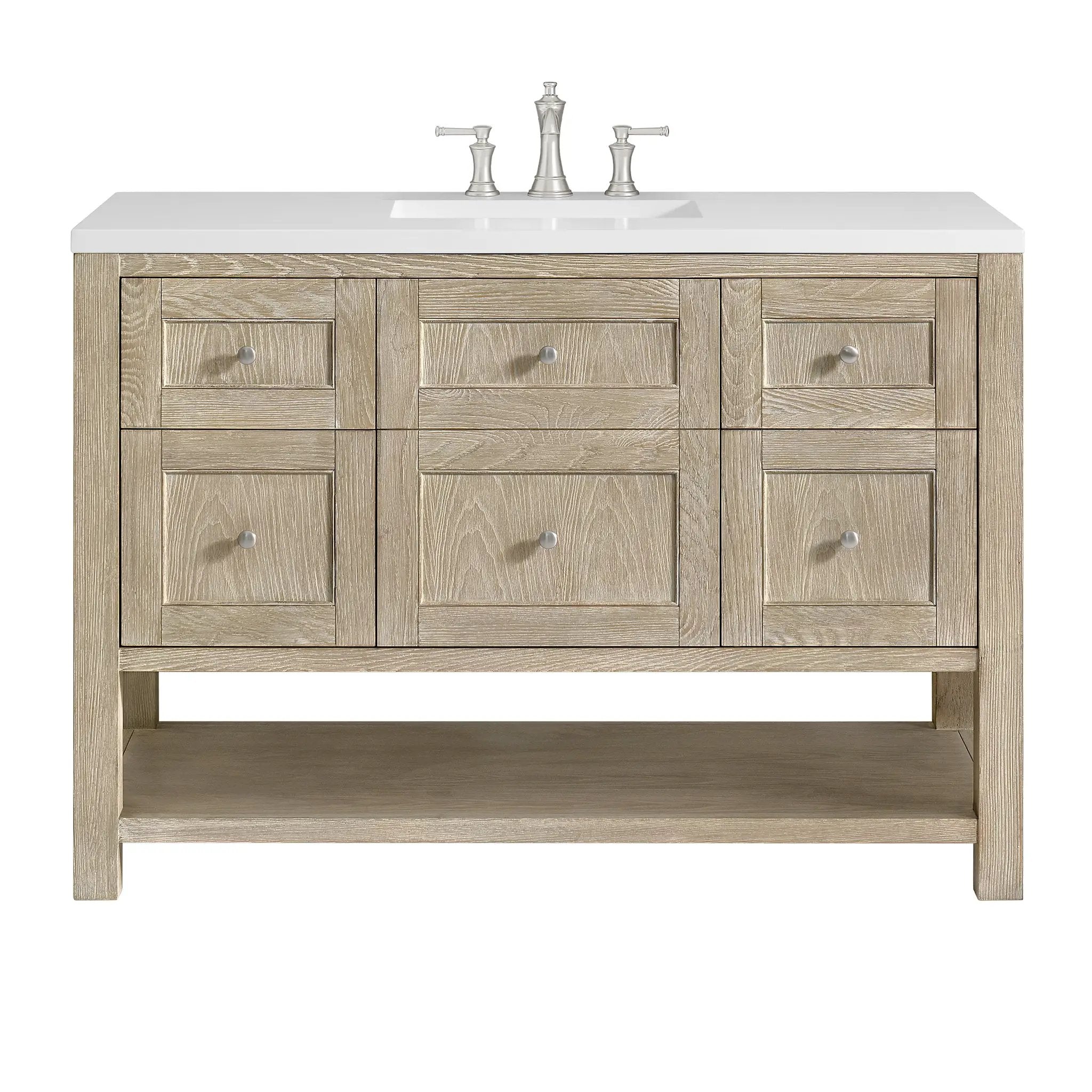 James Martin Breckenridge 48" Single Vanity Set - Whitewashed Oak by James Martin Vanities