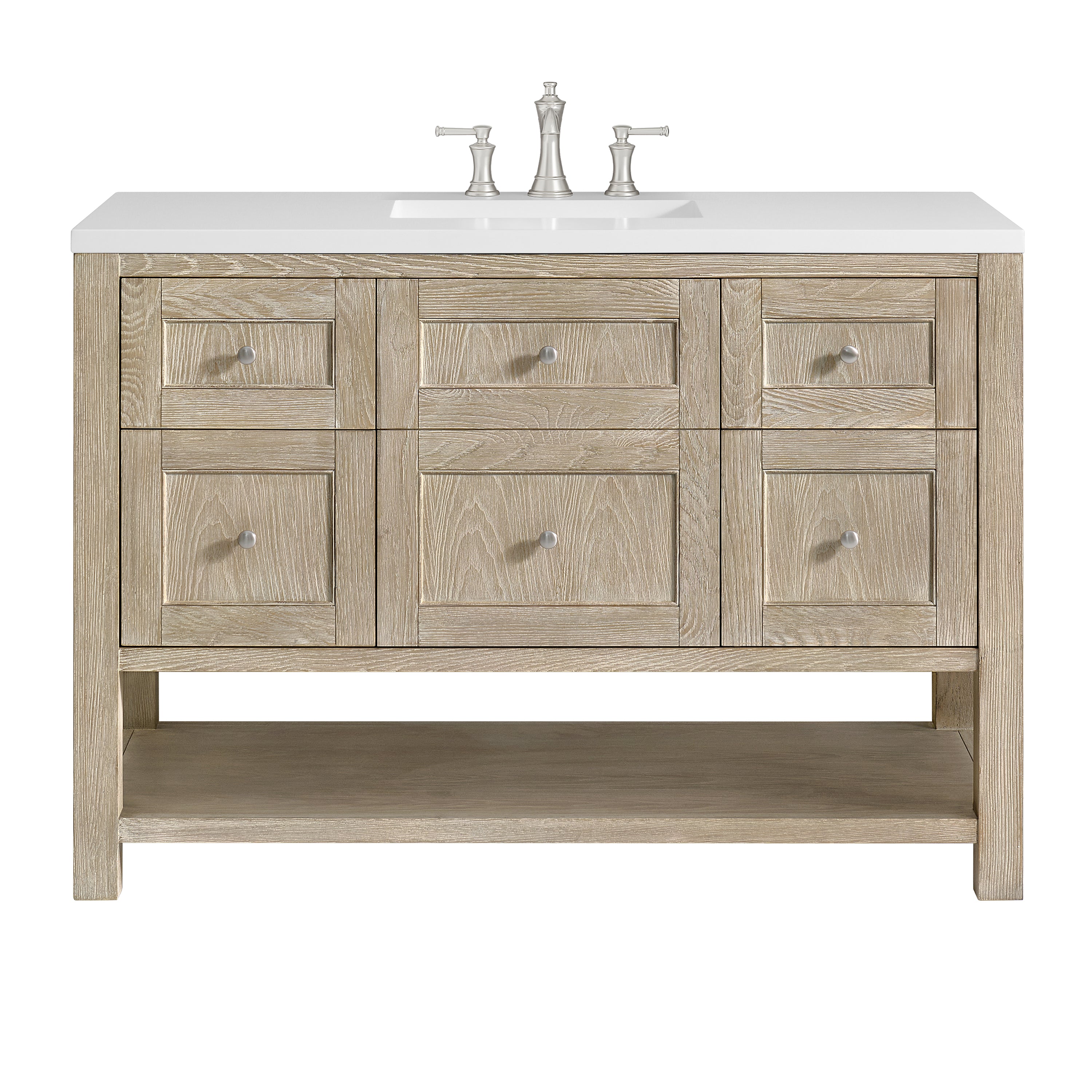 James Martin Vanities Breckenridge 48" Single Vanity - Whitewashed Oak
