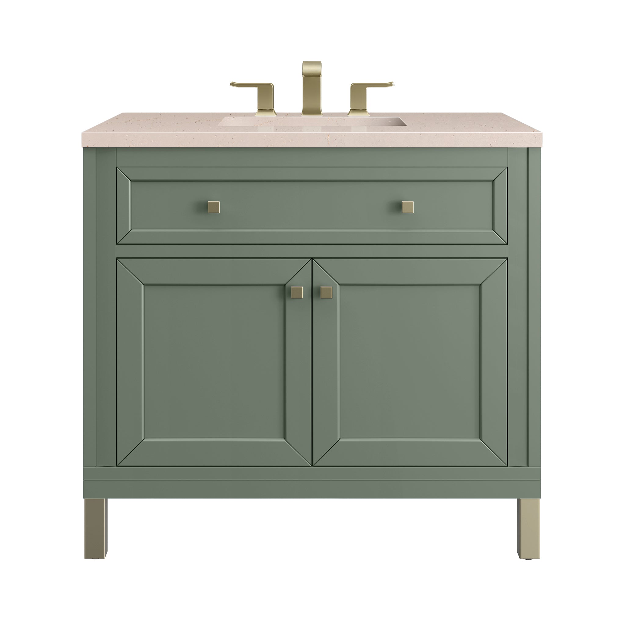 James Martin Vanities Chicago 36" Single Vanity - Smokey Celadon