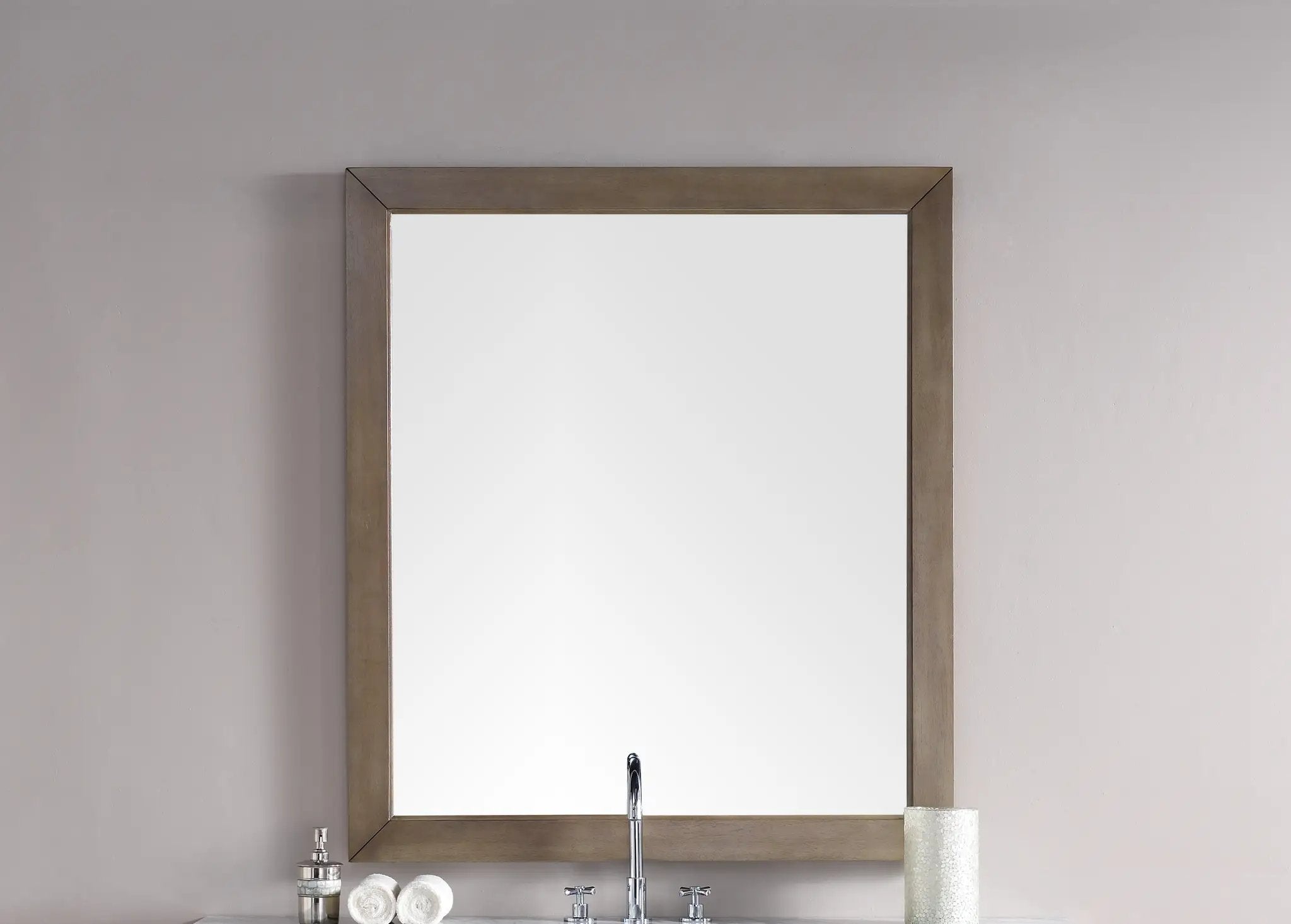 whitewashed walnut mirror