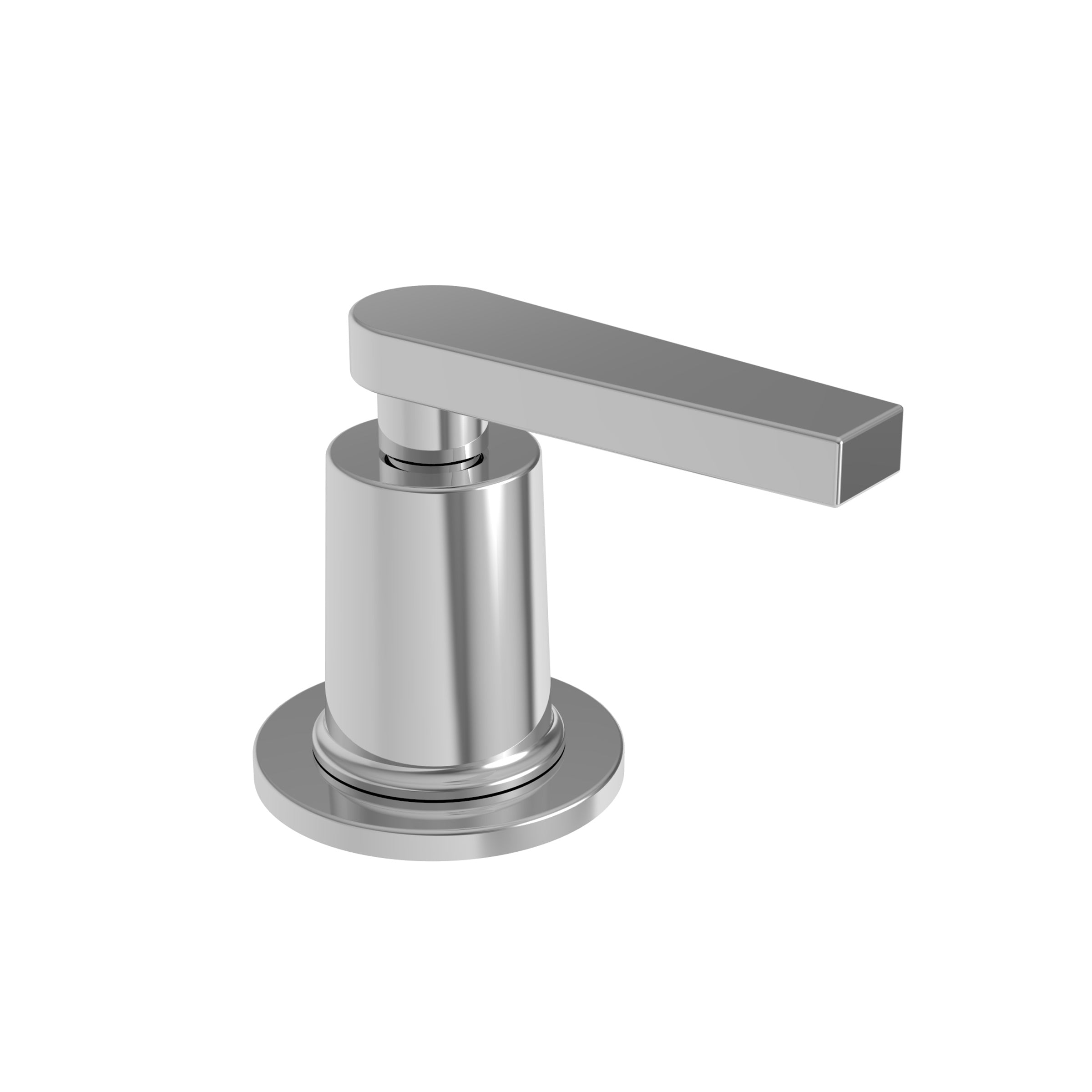 polished chrome control handle