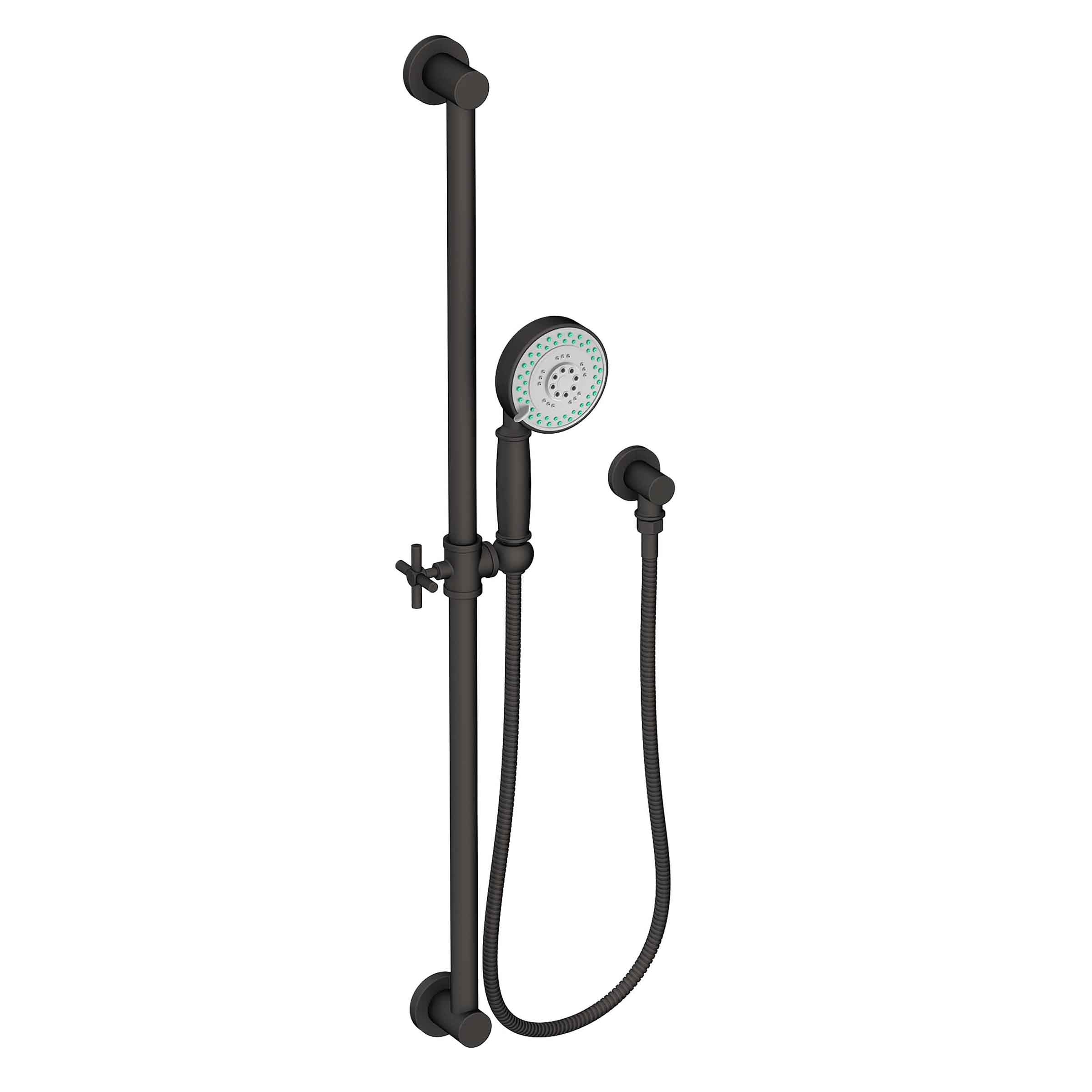 Newport Brass Tub & Shower Slide Bar with Multifunction Hand Shower Set