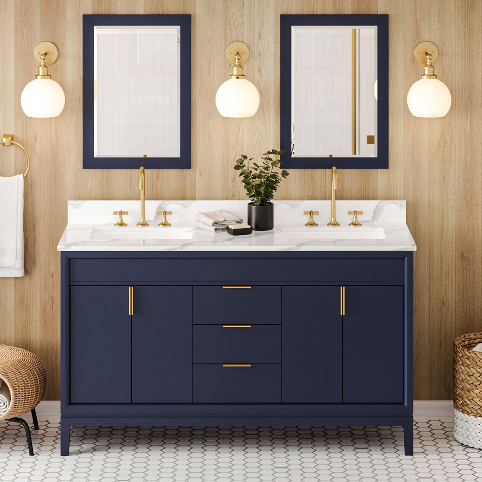 Jeffrey Alexander 60" Theodora Vanity Set