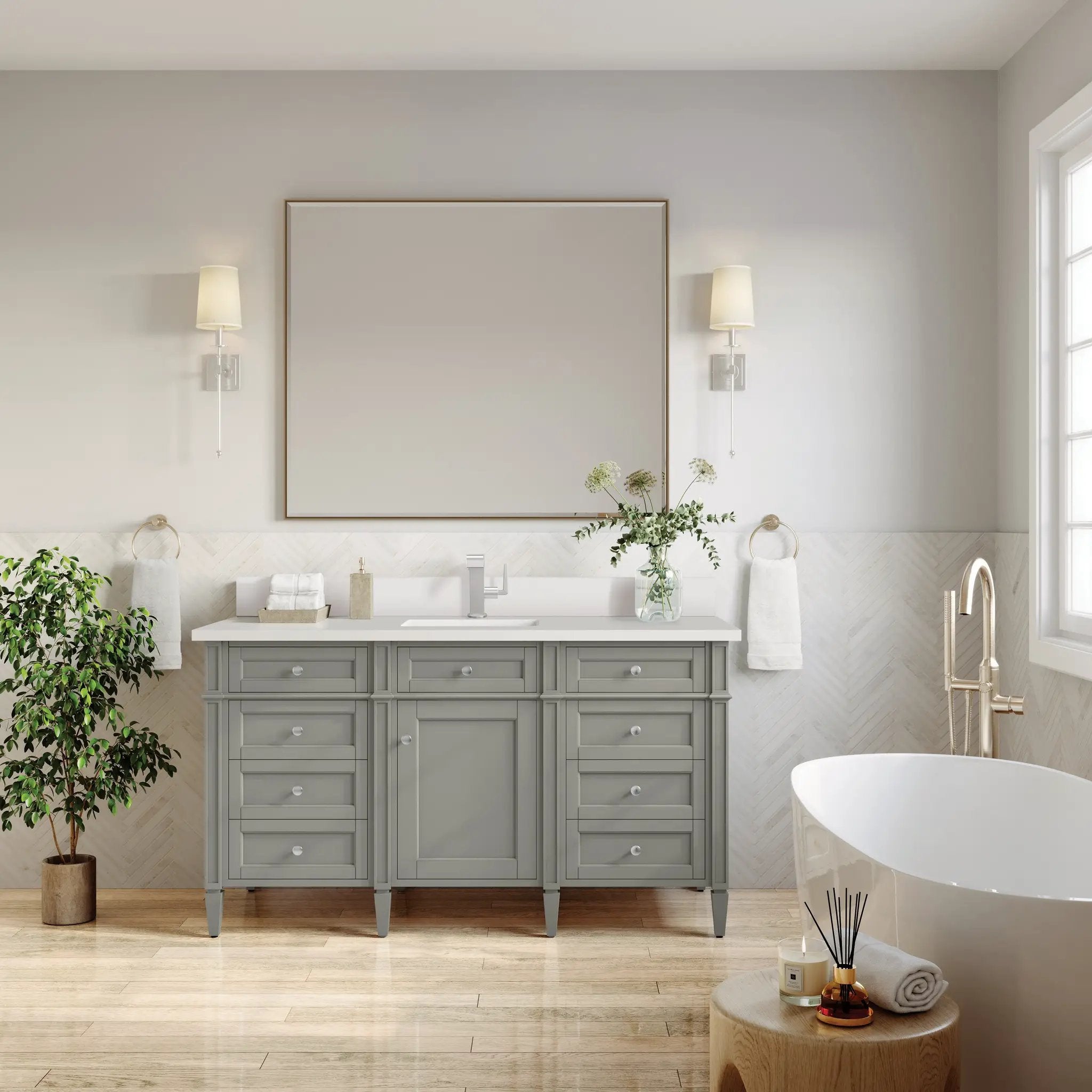 urban gray vanity