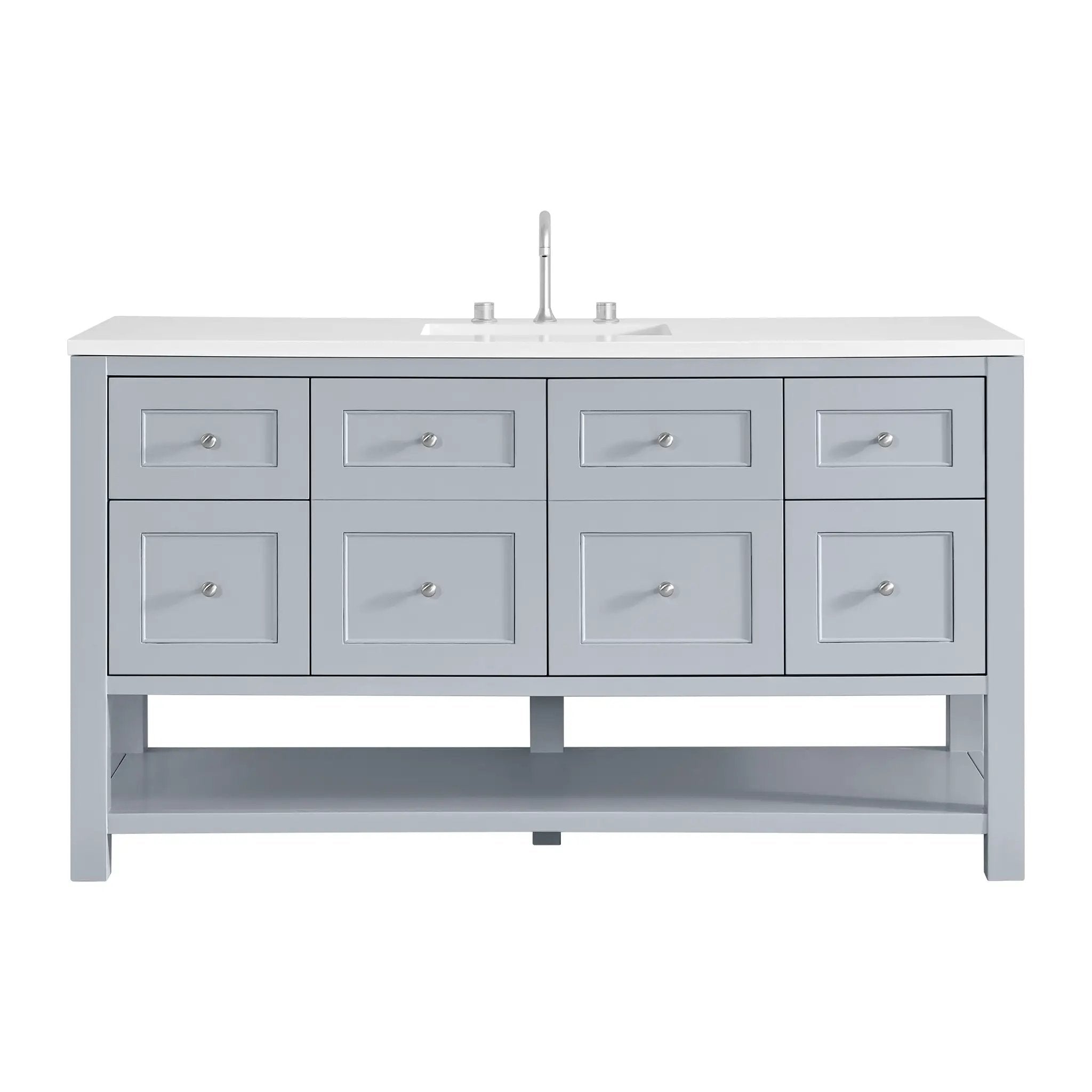 James Martin Breckenridge 60" Single Vanity Set - Serenity Blue by James Martin Vanities