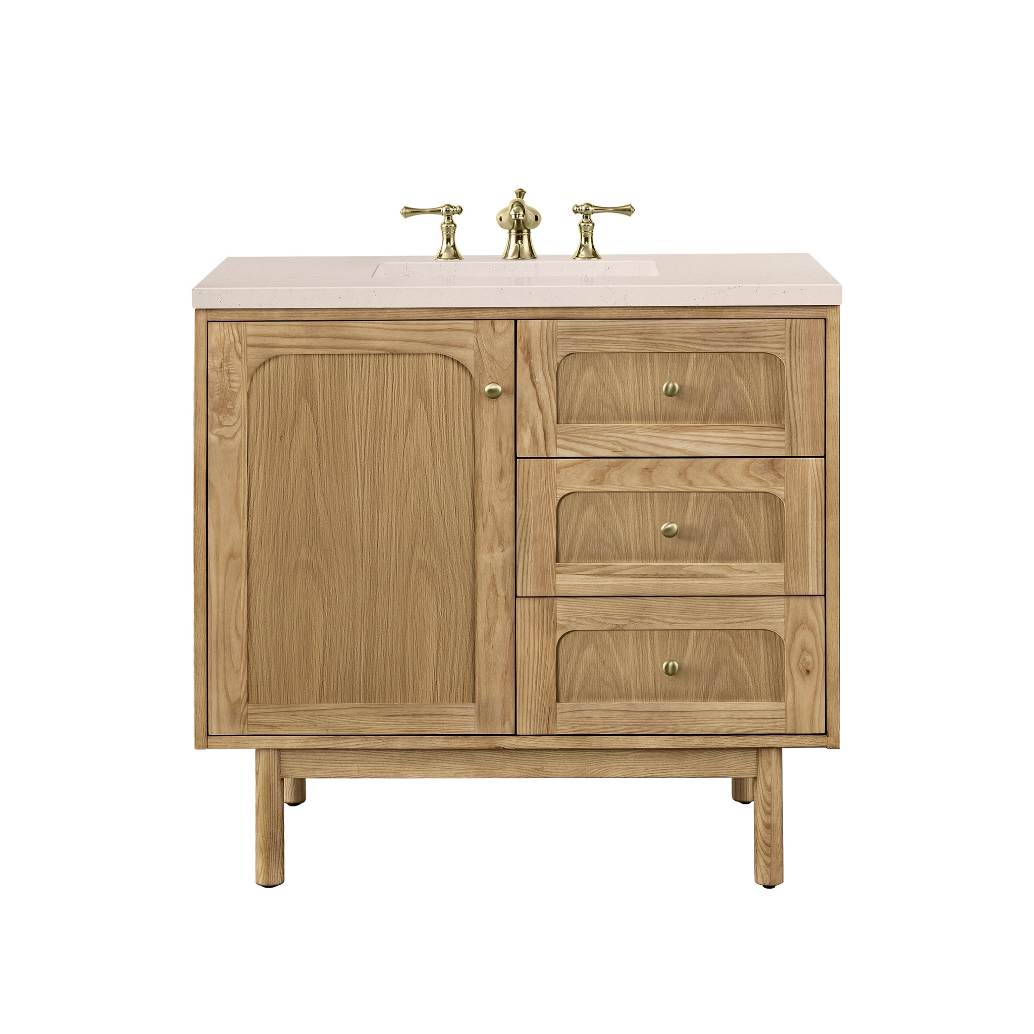 James Martin Vanities Laurent 36" Single Vanity - Light Natural Oak