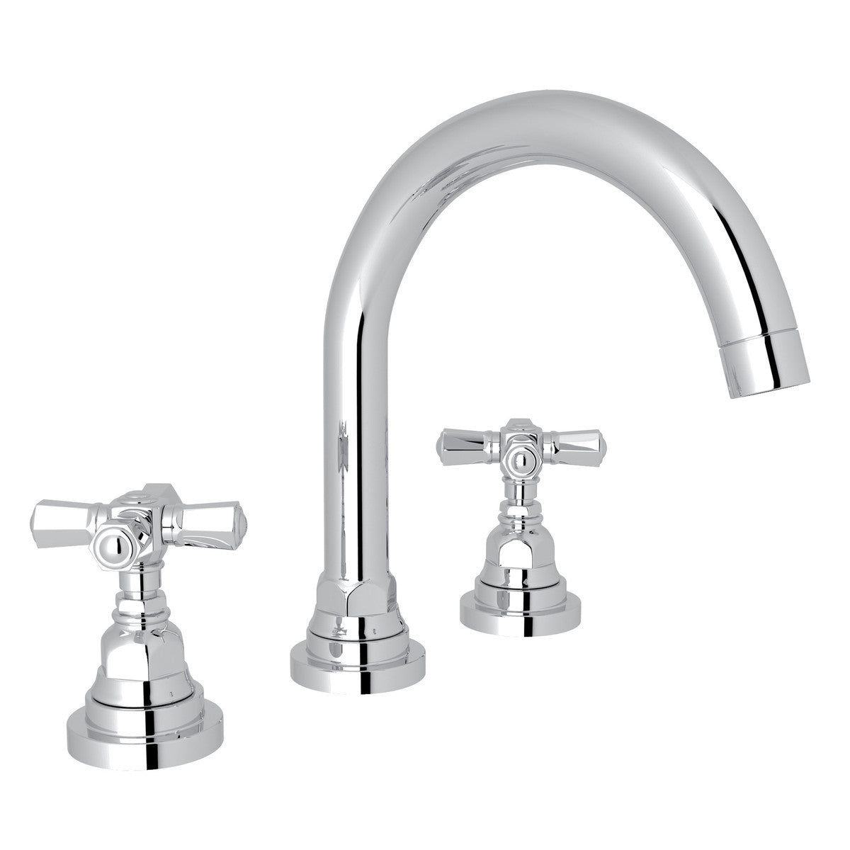 polished chrome bathroom faucet