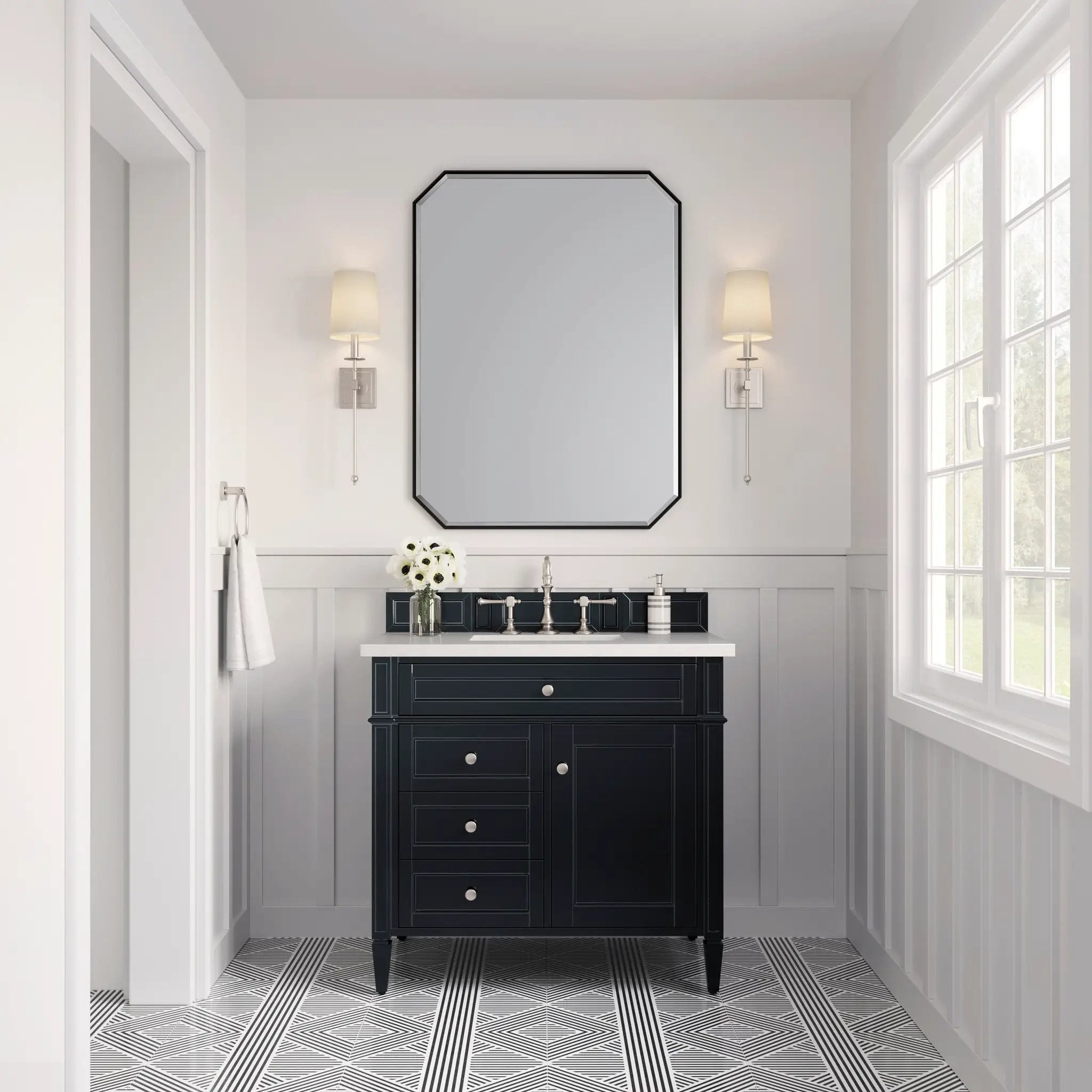 James Martin Brittany 36" Single Vanity Set - Black Onyx by James Martin Vanities