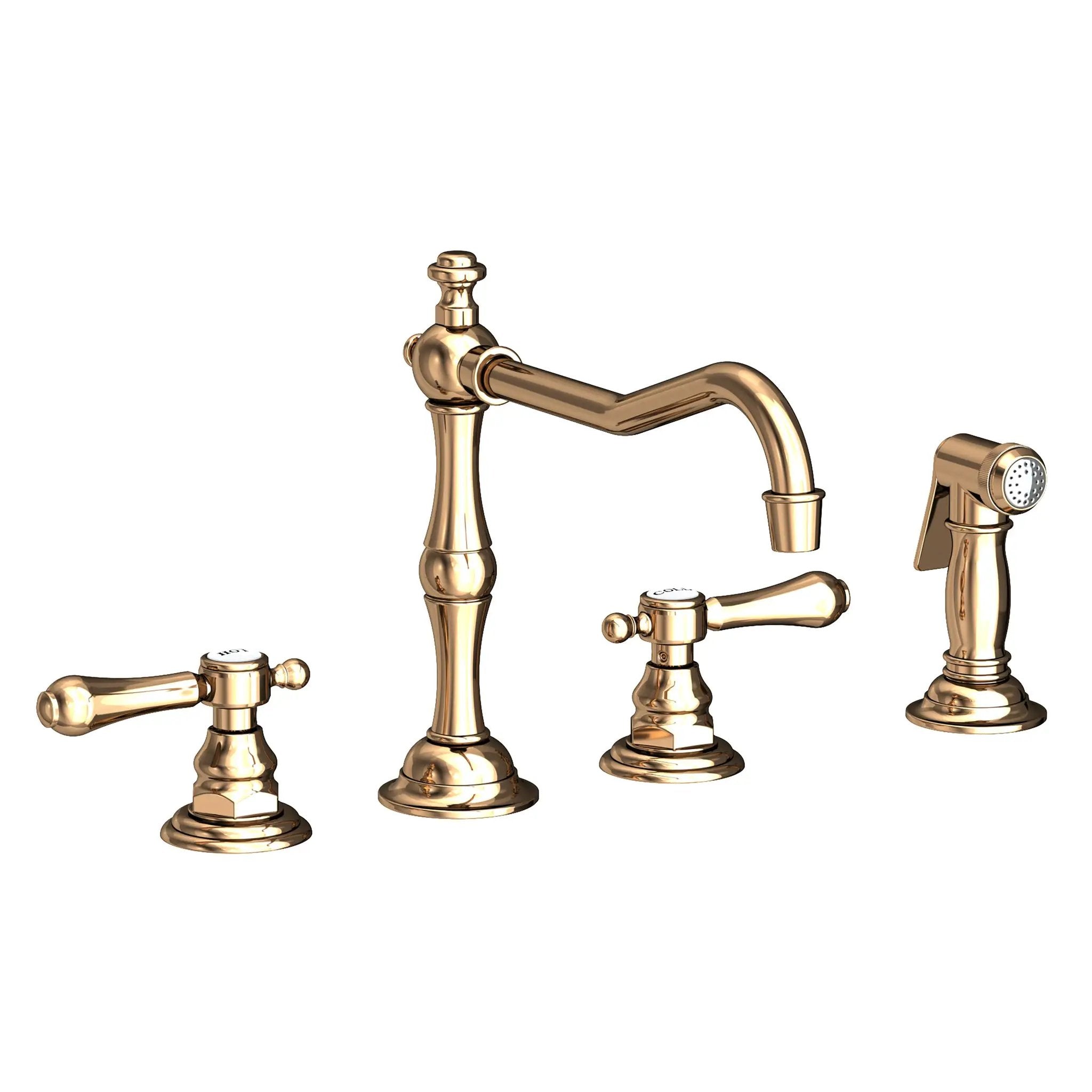 Newport Brass Chesterfield Kitchen Faucet with Side Spray by Newport Brass