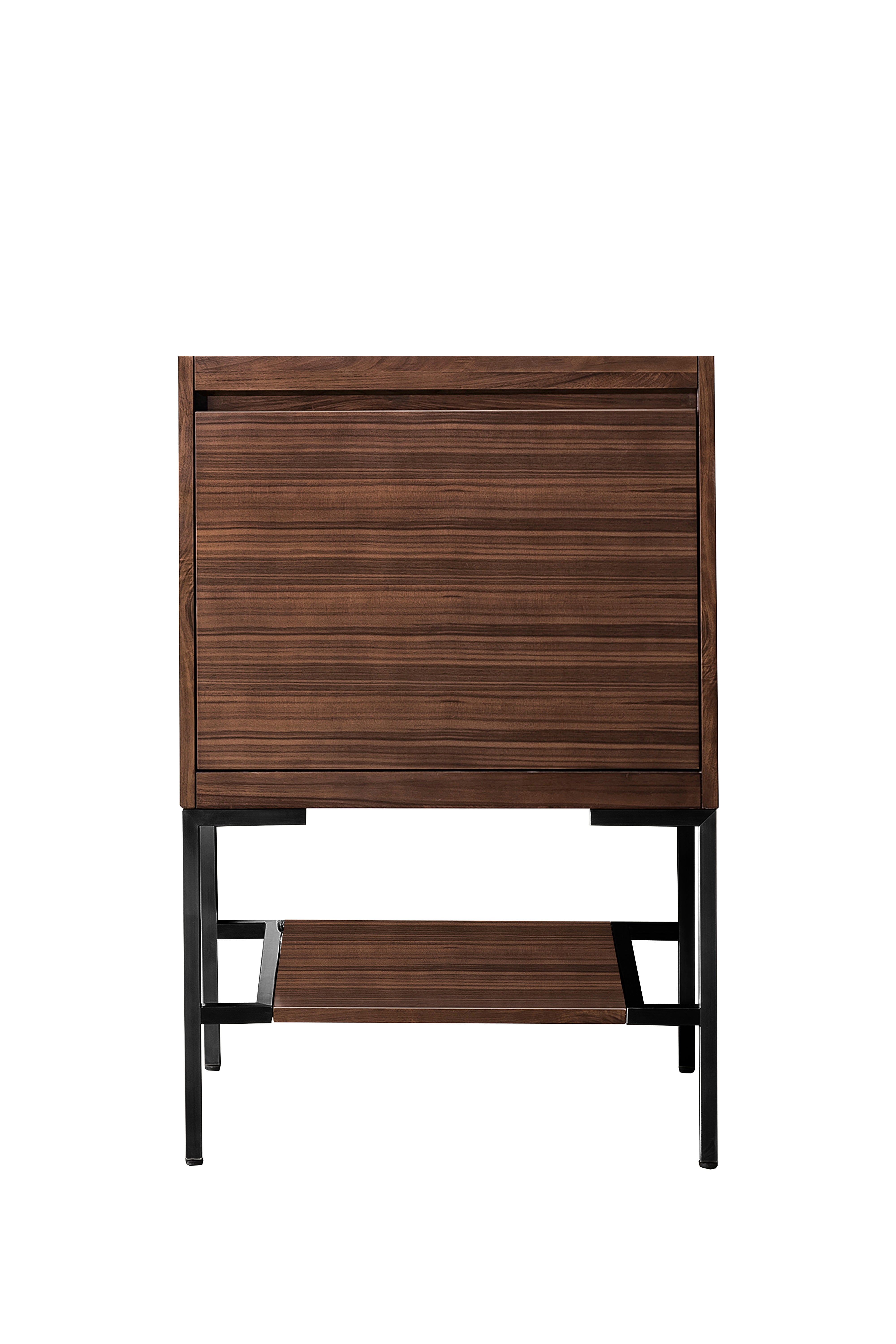 James Martin Vanities Mantova 23.6" Single Vanity Cabinet With Matte Black Base