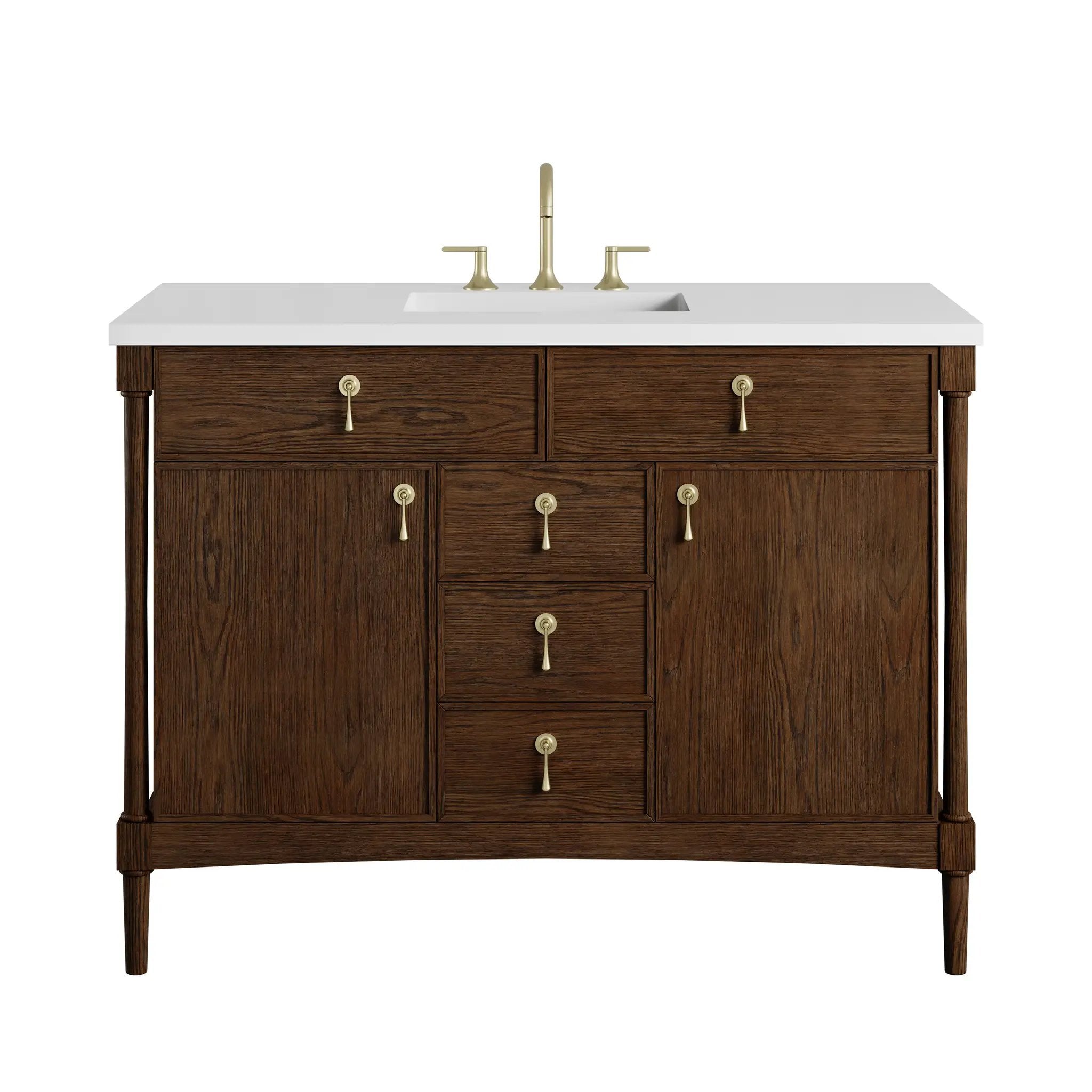 James Martin Kinnsden 48" Single Vanity Set - Sable Oak by James Martin Vanities