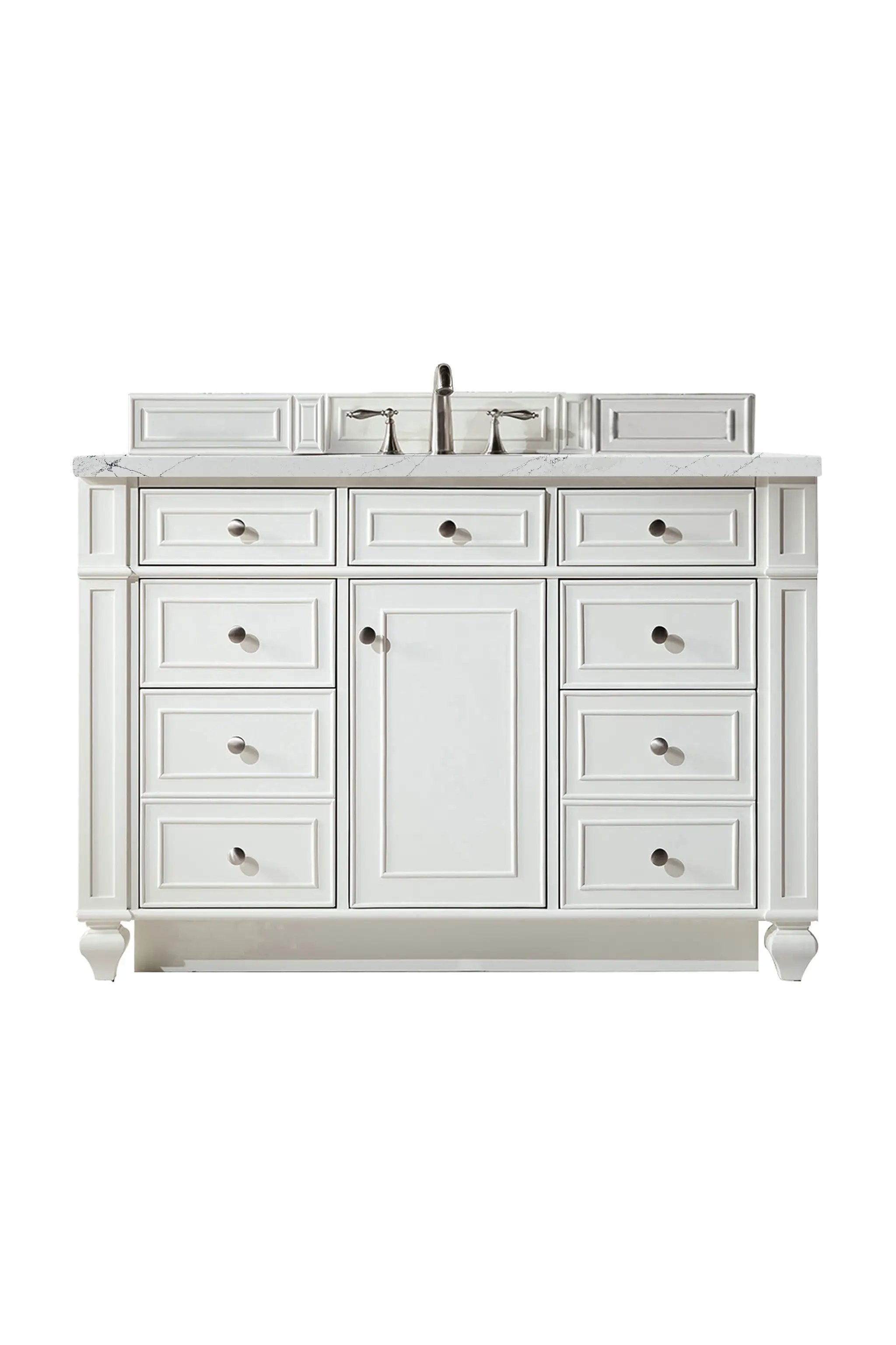 James Martin Bristol 48" Single Vanity Set - Bright White by James Martin Vanities