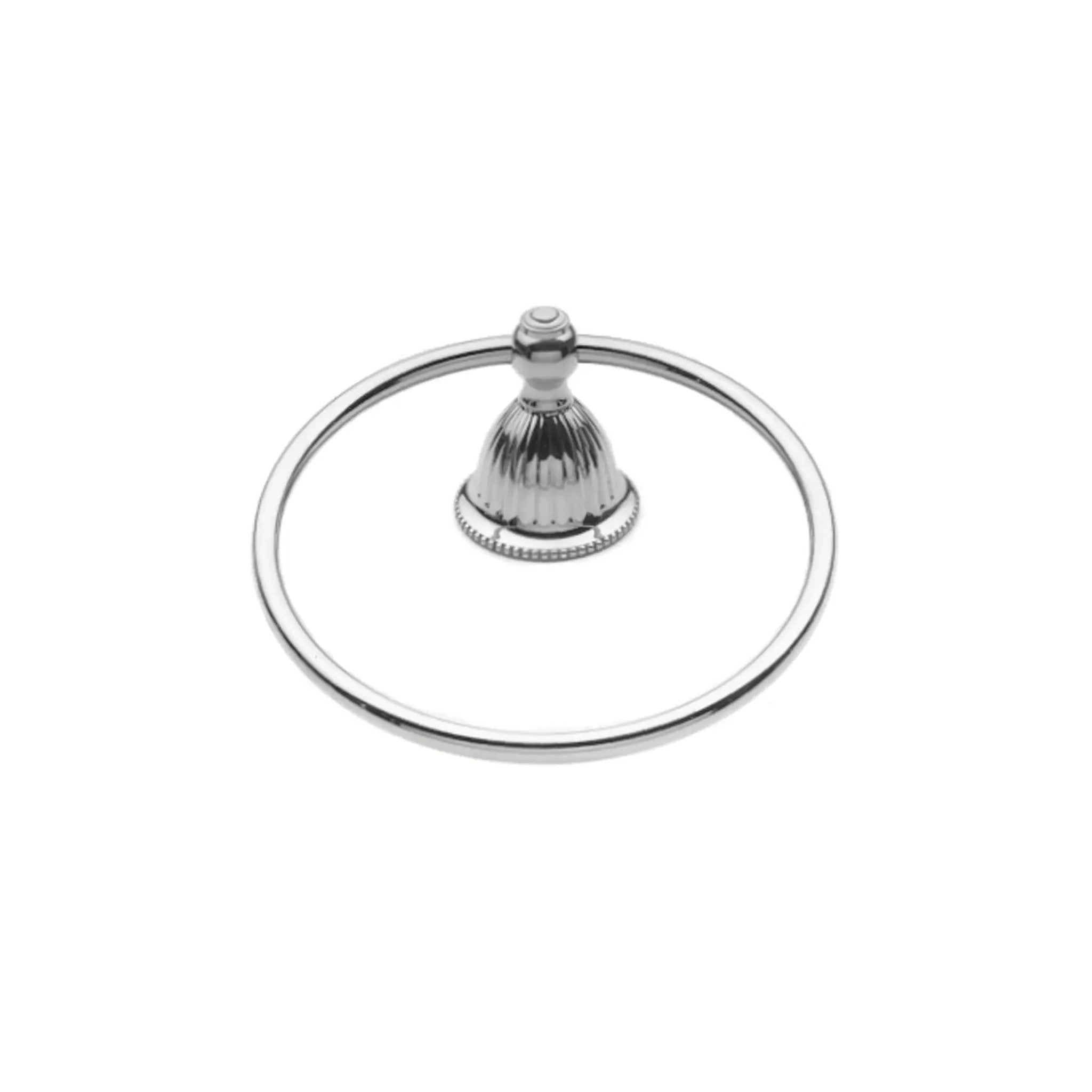 polished chrome towel ring