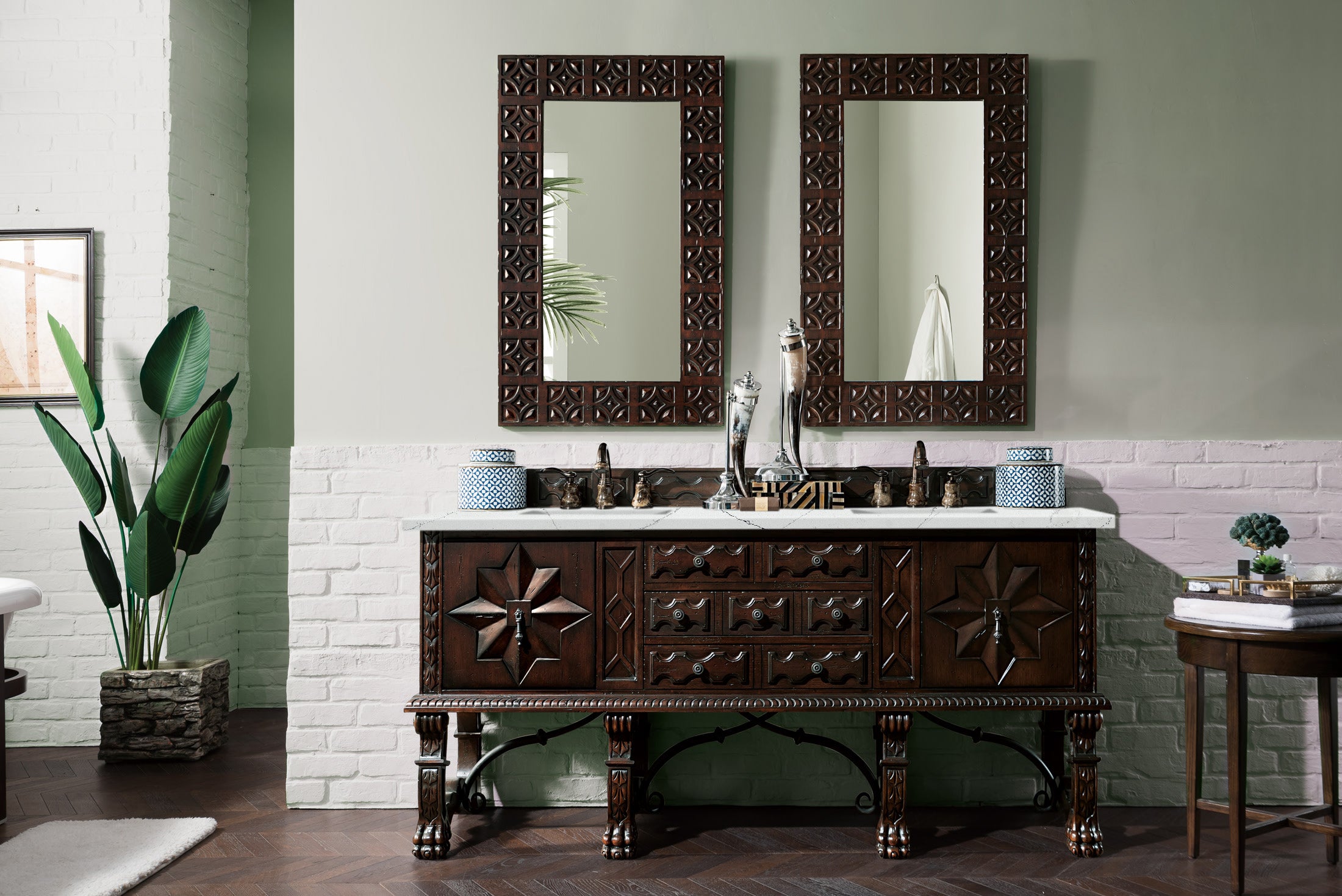 ethereal noctis quartz double vanity cabinet