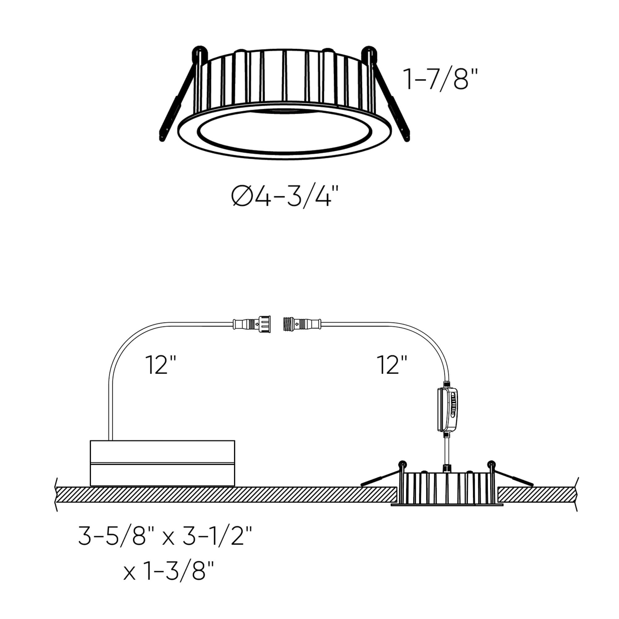 white recessed